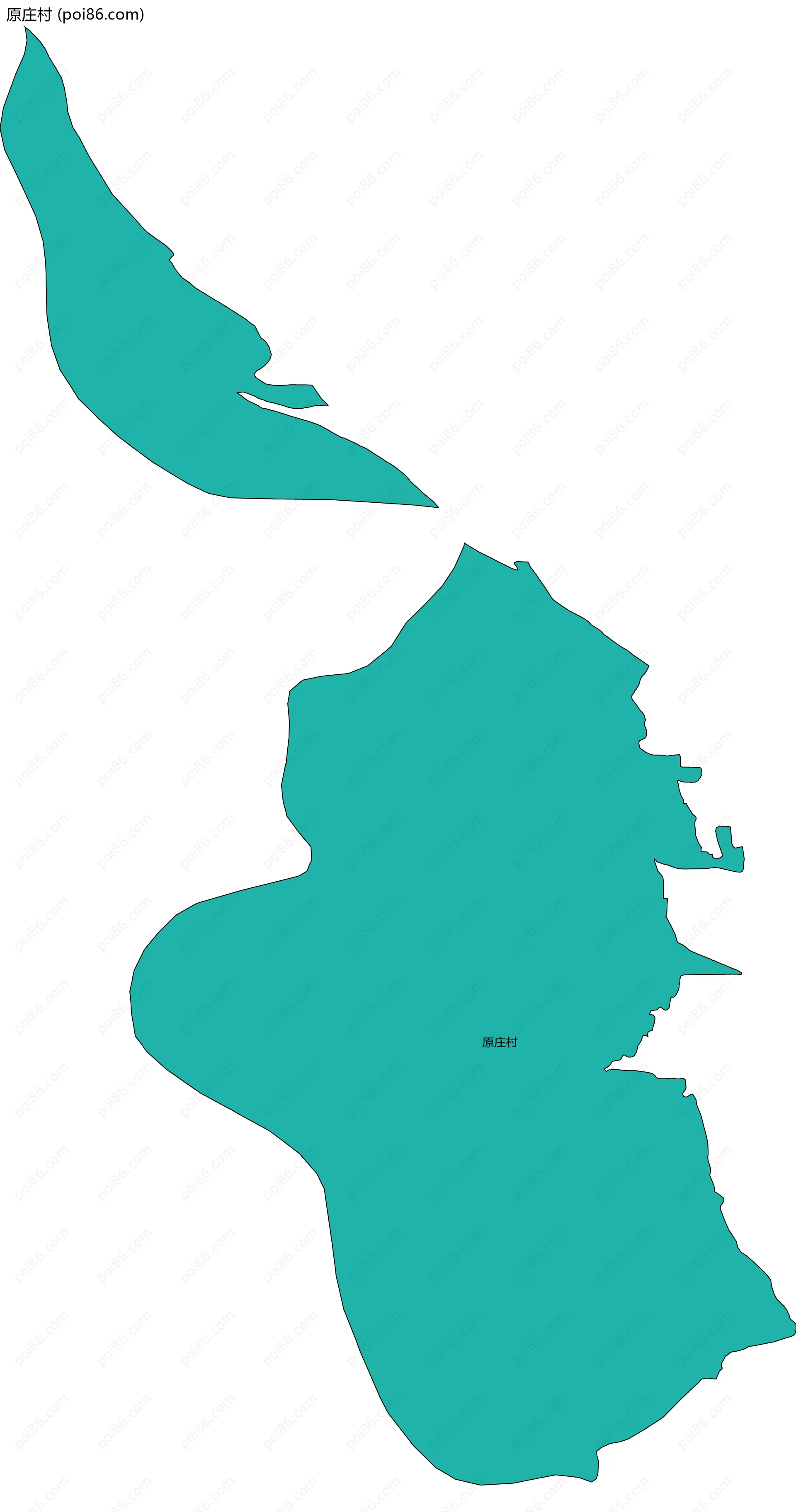 原庄村边界地图