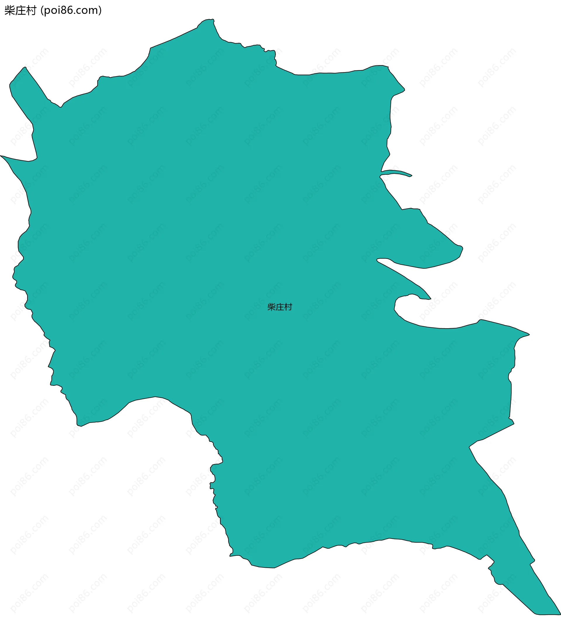 柴庄村边界地图