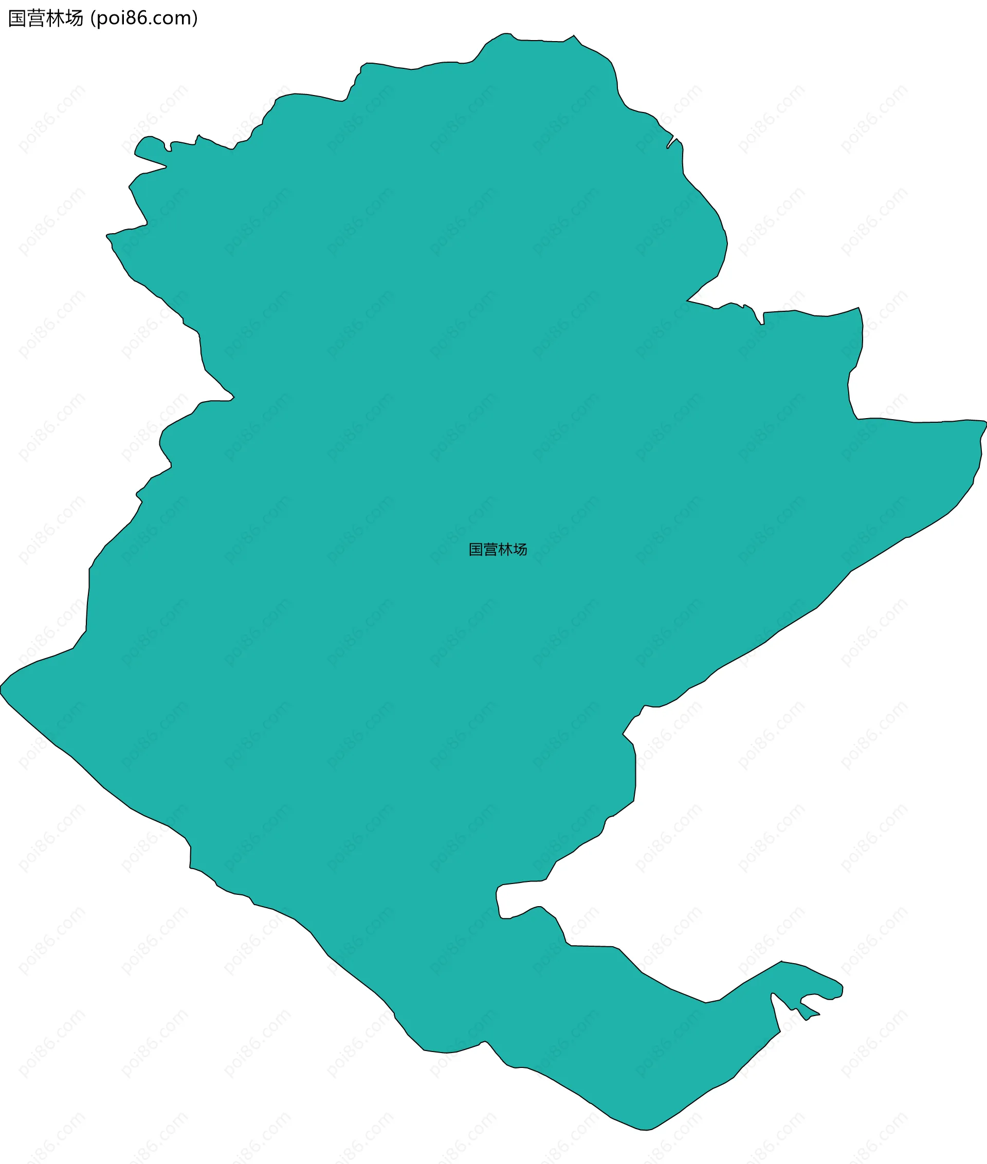 国营林场边界地图
