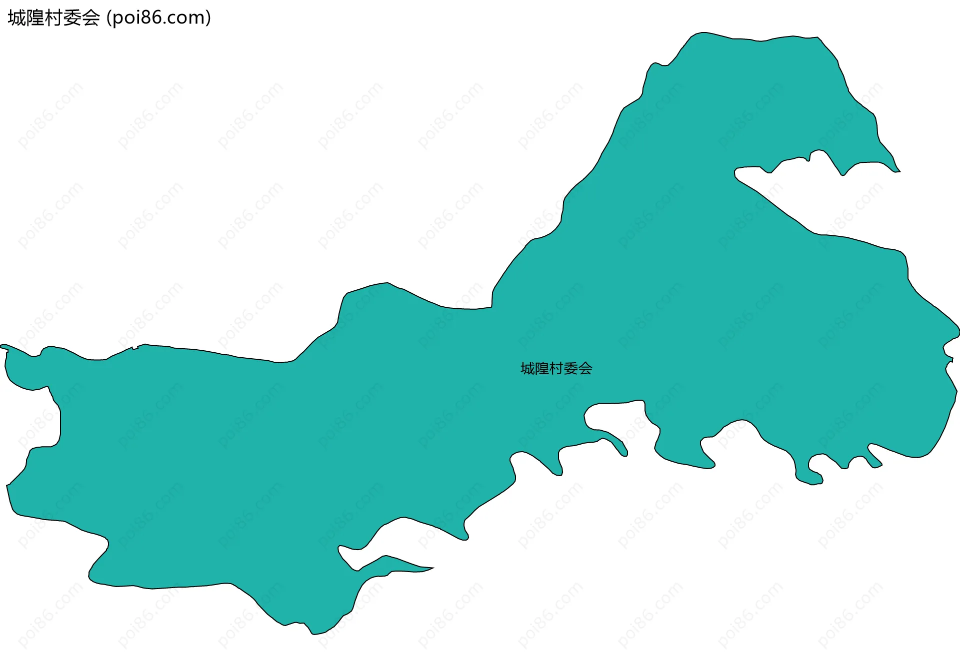 城隍村委会边界地图