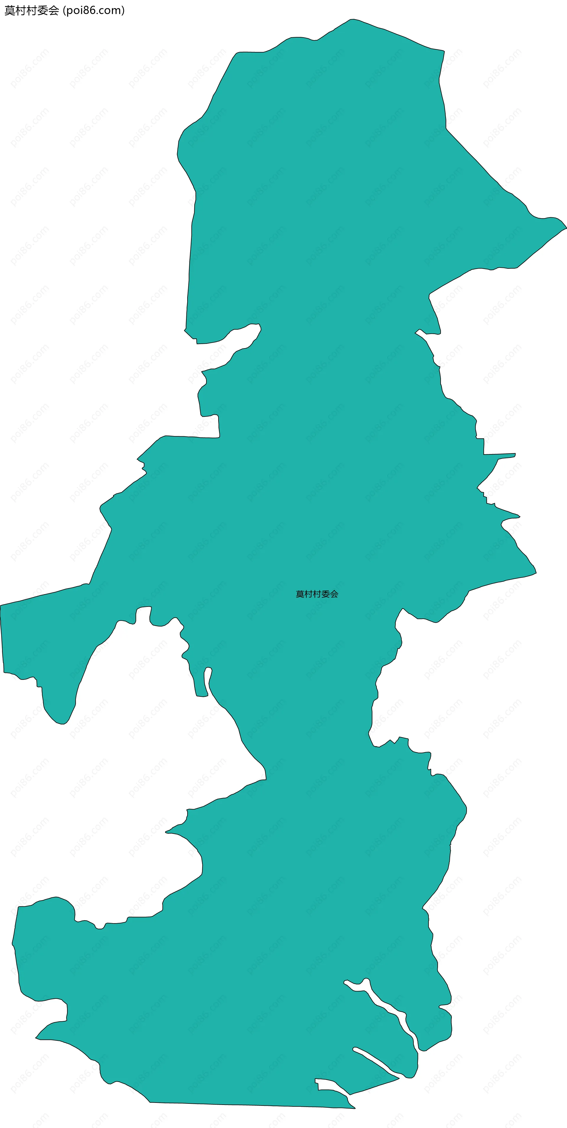 莫村村委会边界地图