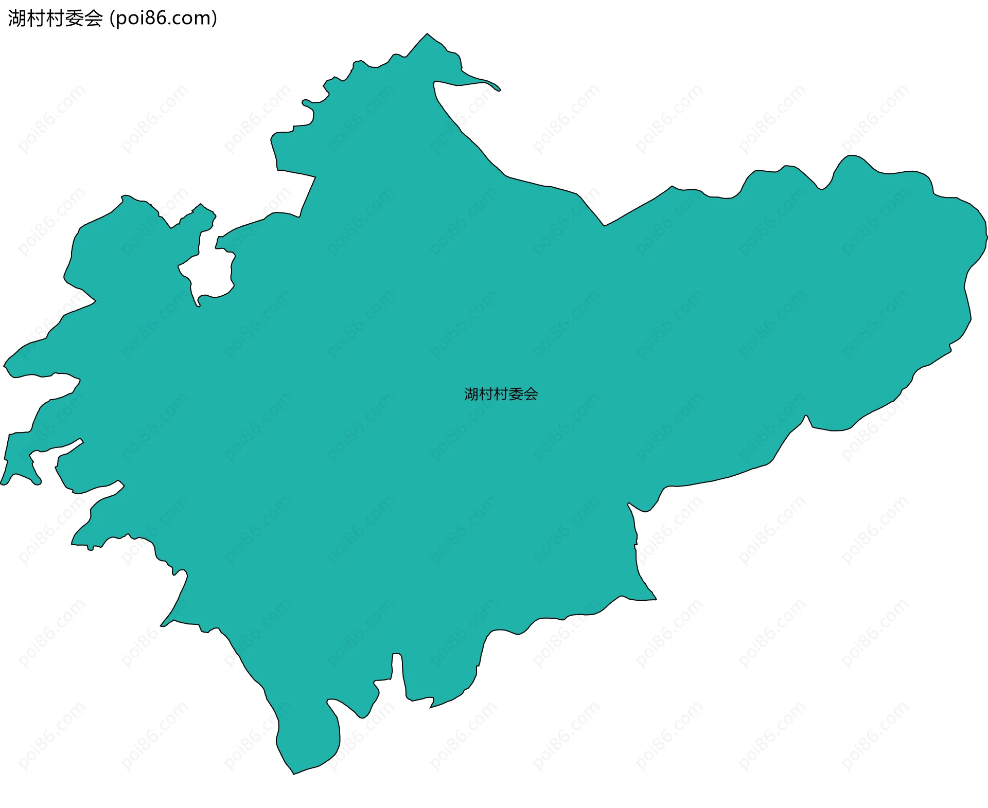 湖村村委会边界地图