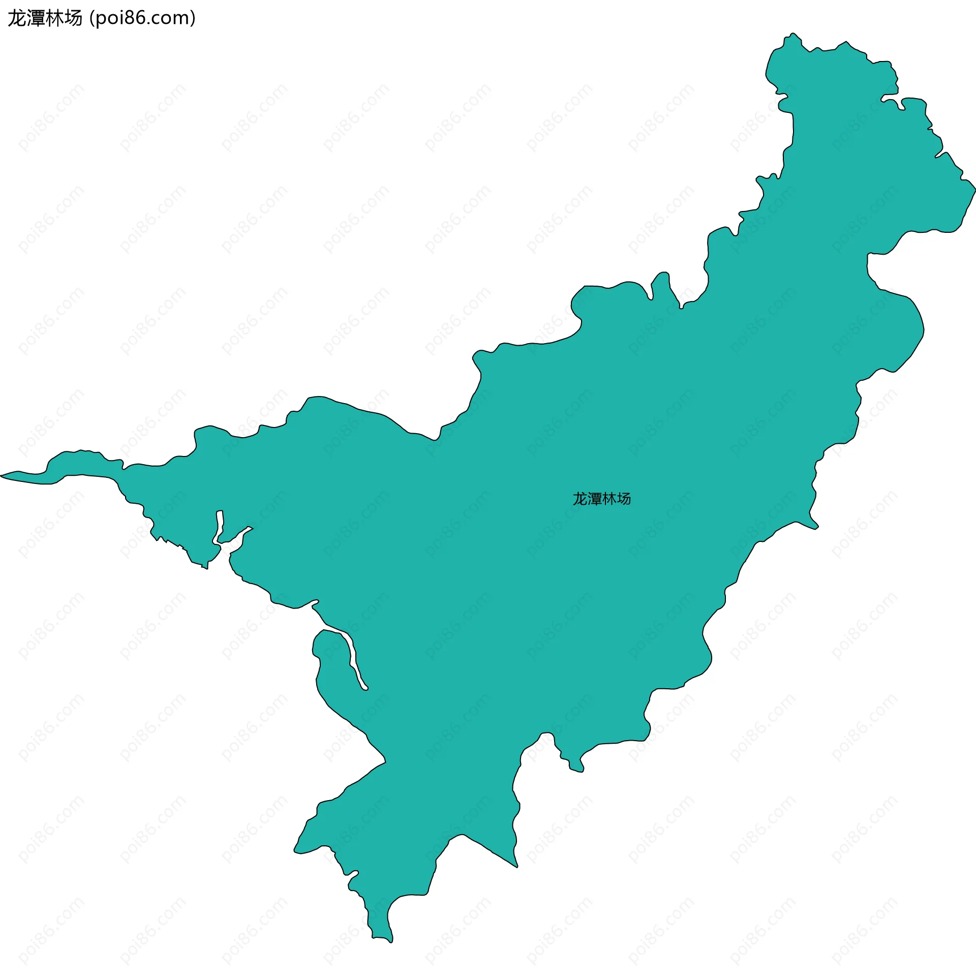 龙潭林场边界地图