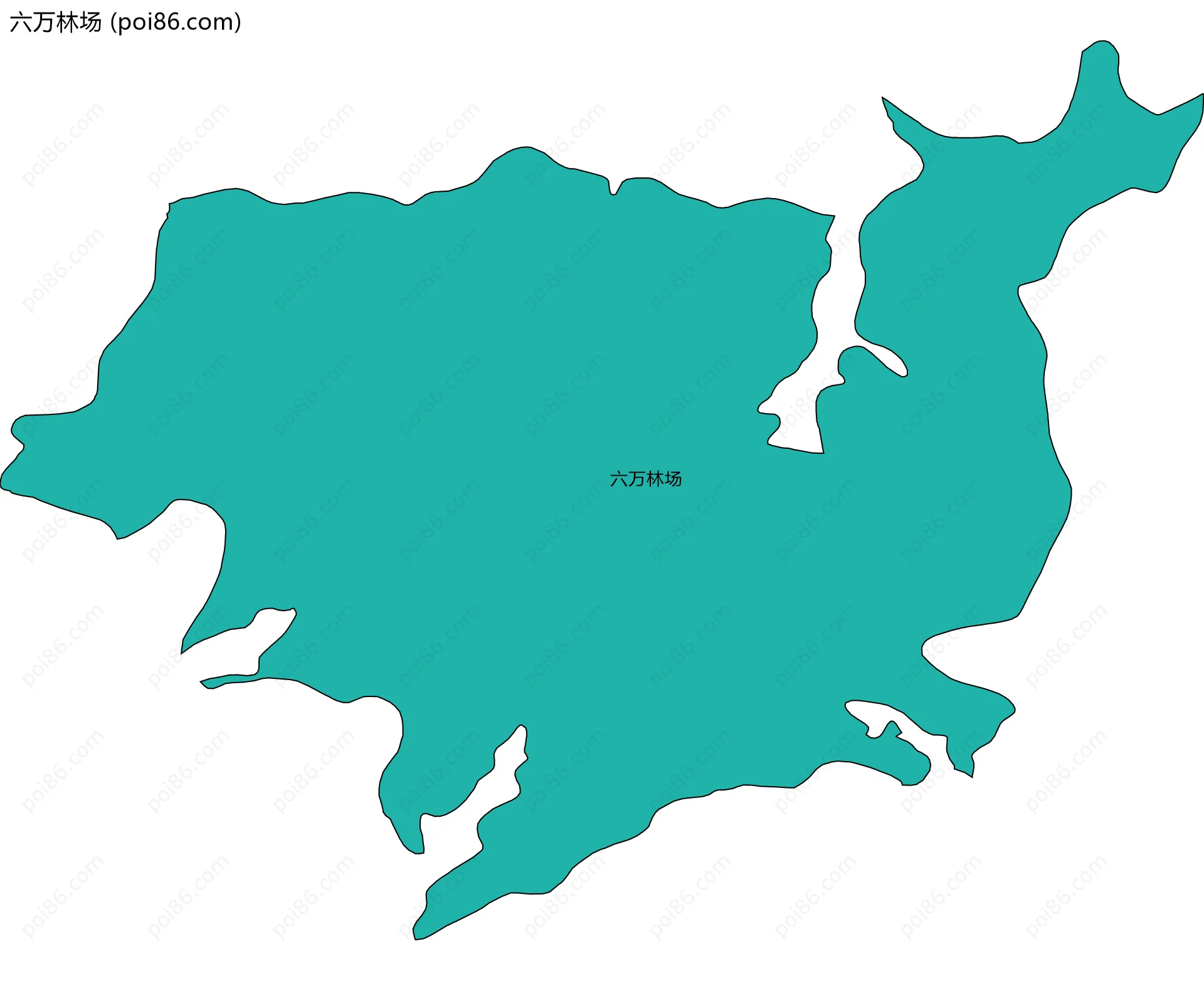 六万林场边界地图
