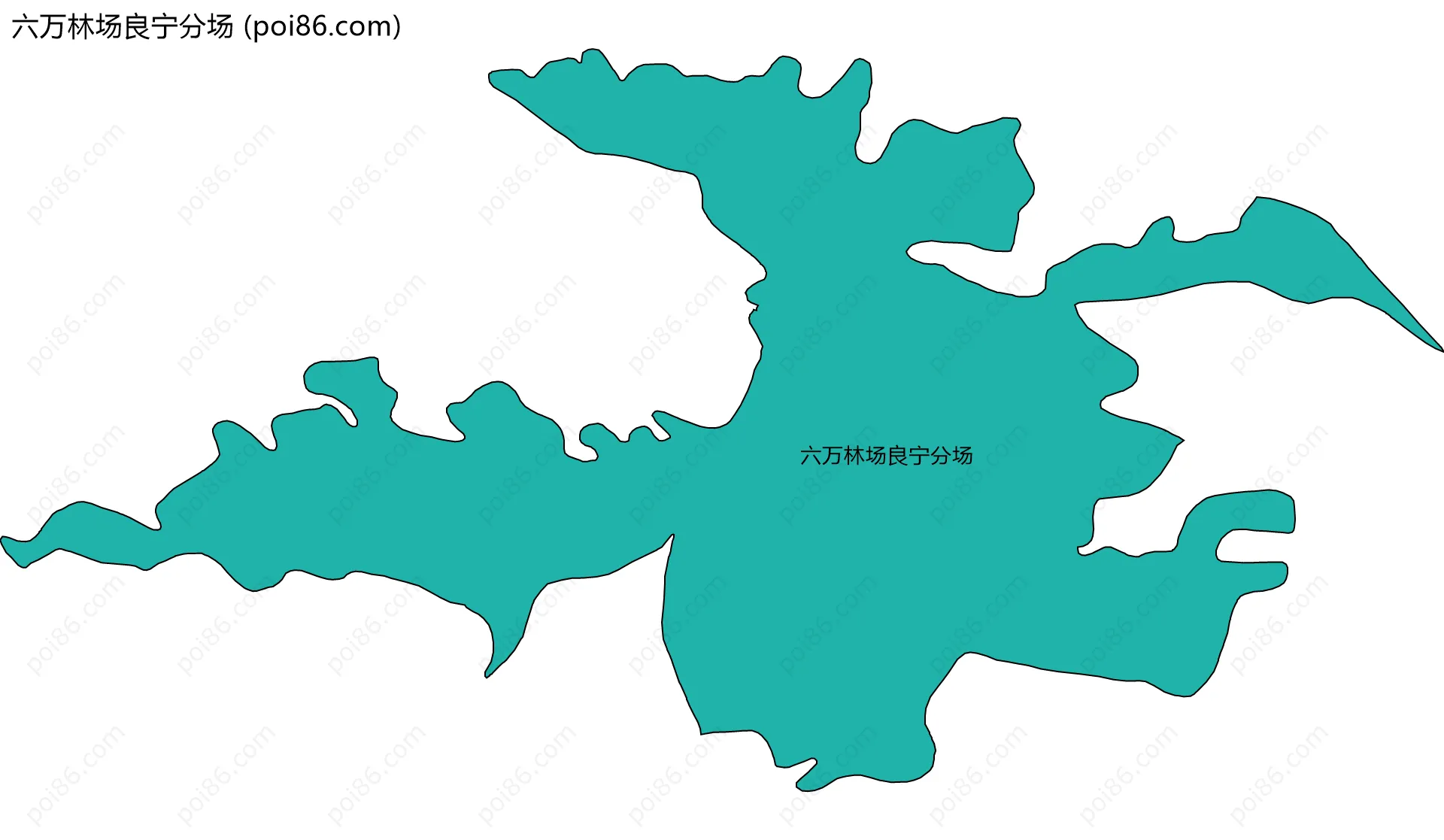 六万林场良宁分场边界地图