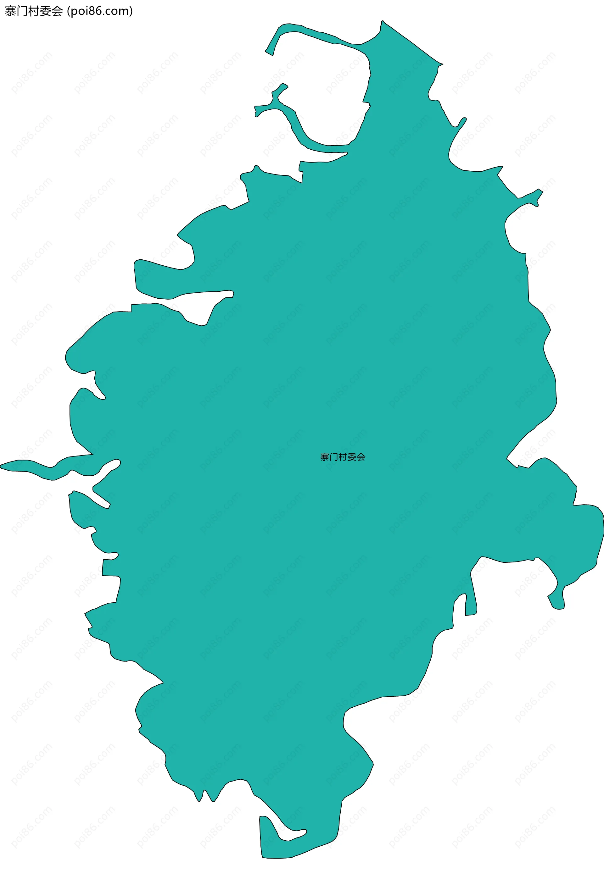 寨门村委会边界地图
