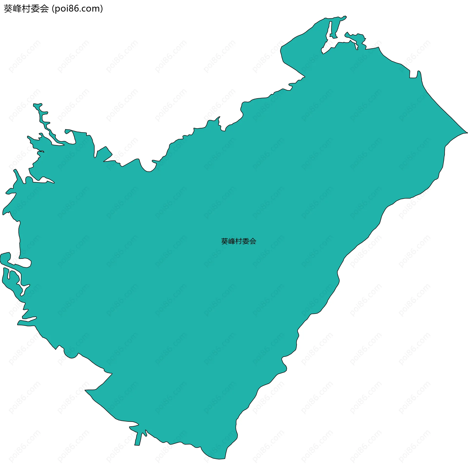 葵峰村委会边界地图