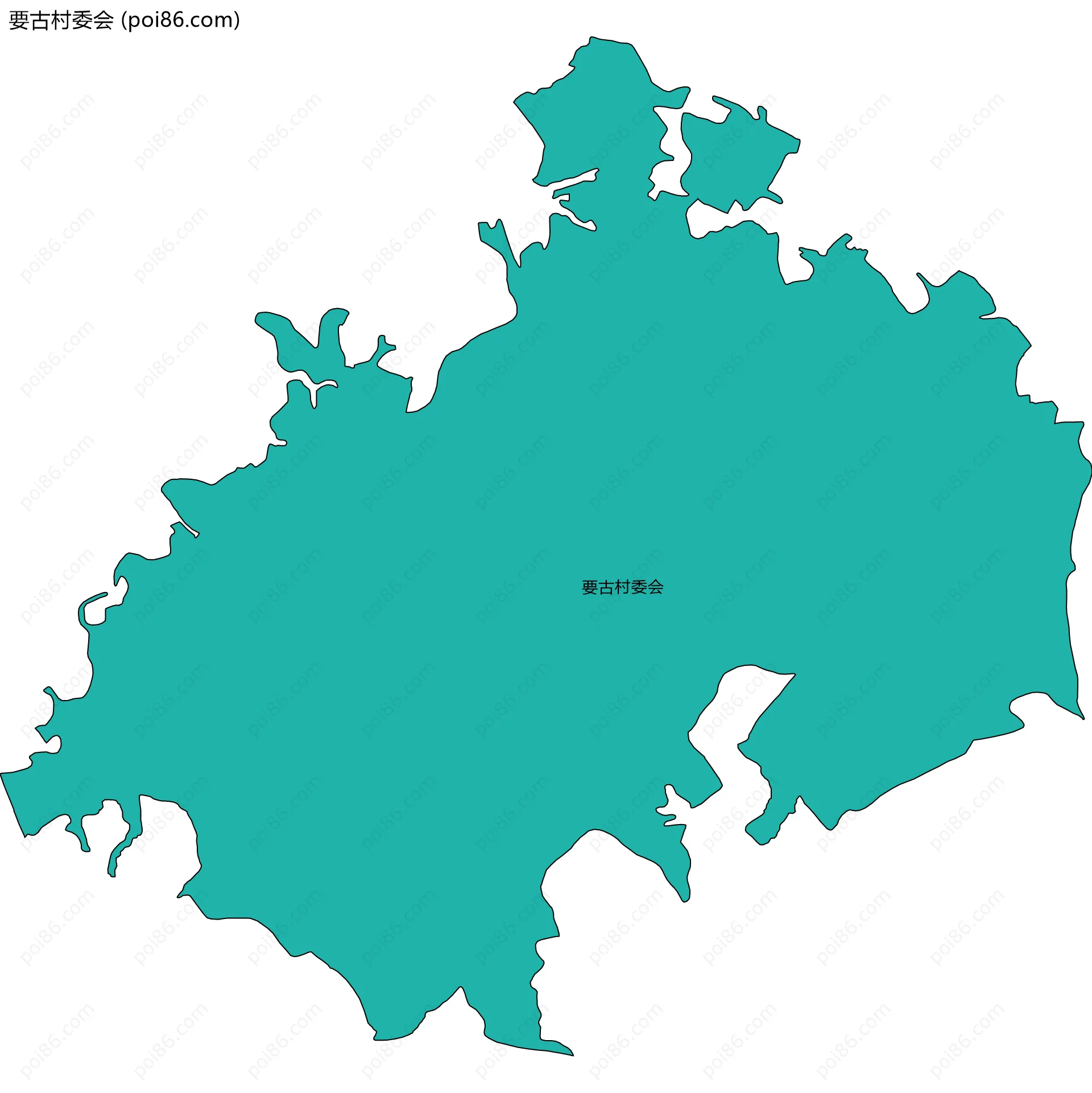 要古村委会边界地图