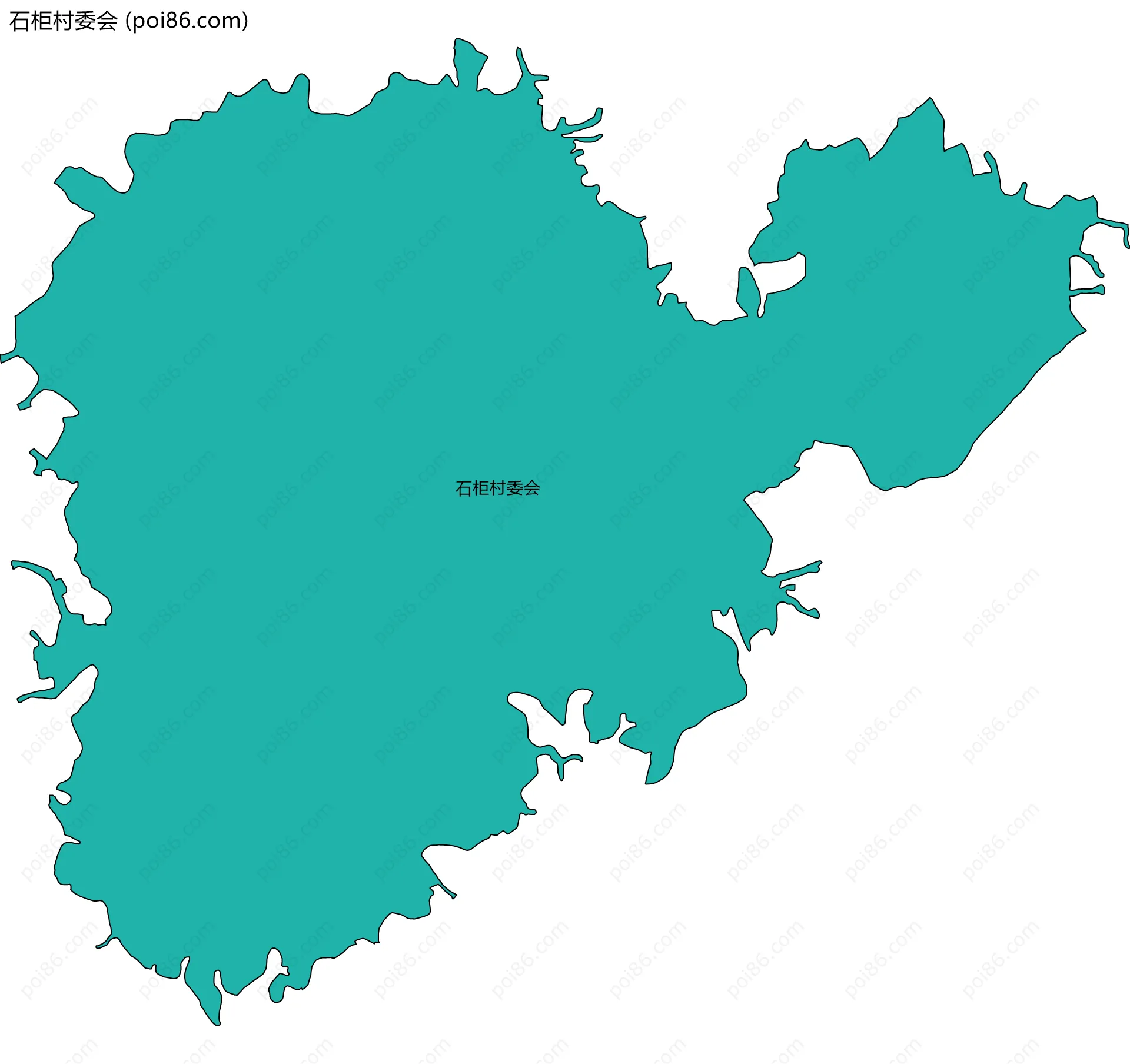 石柜村委会边界地图