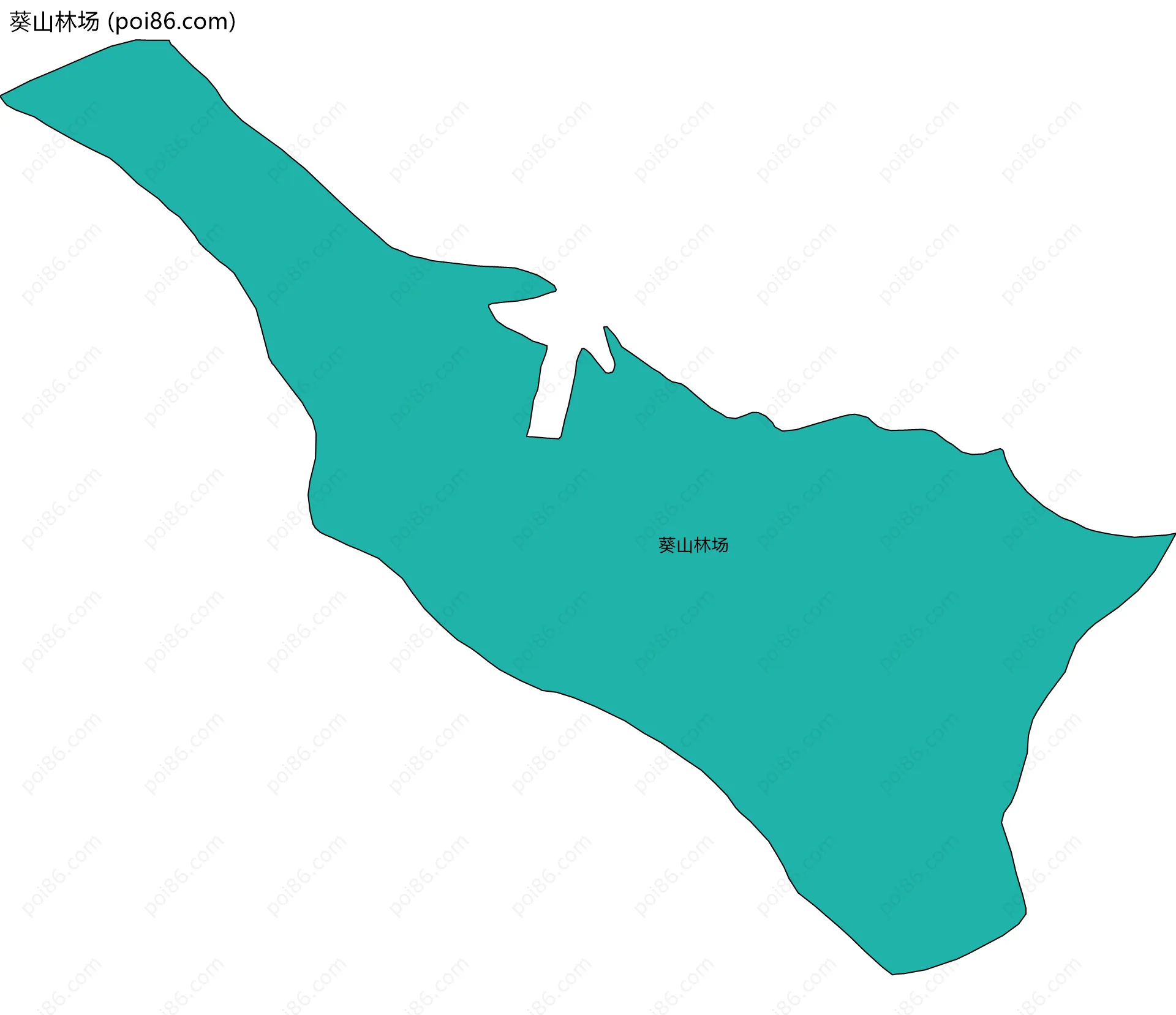 葵山林场边界地图