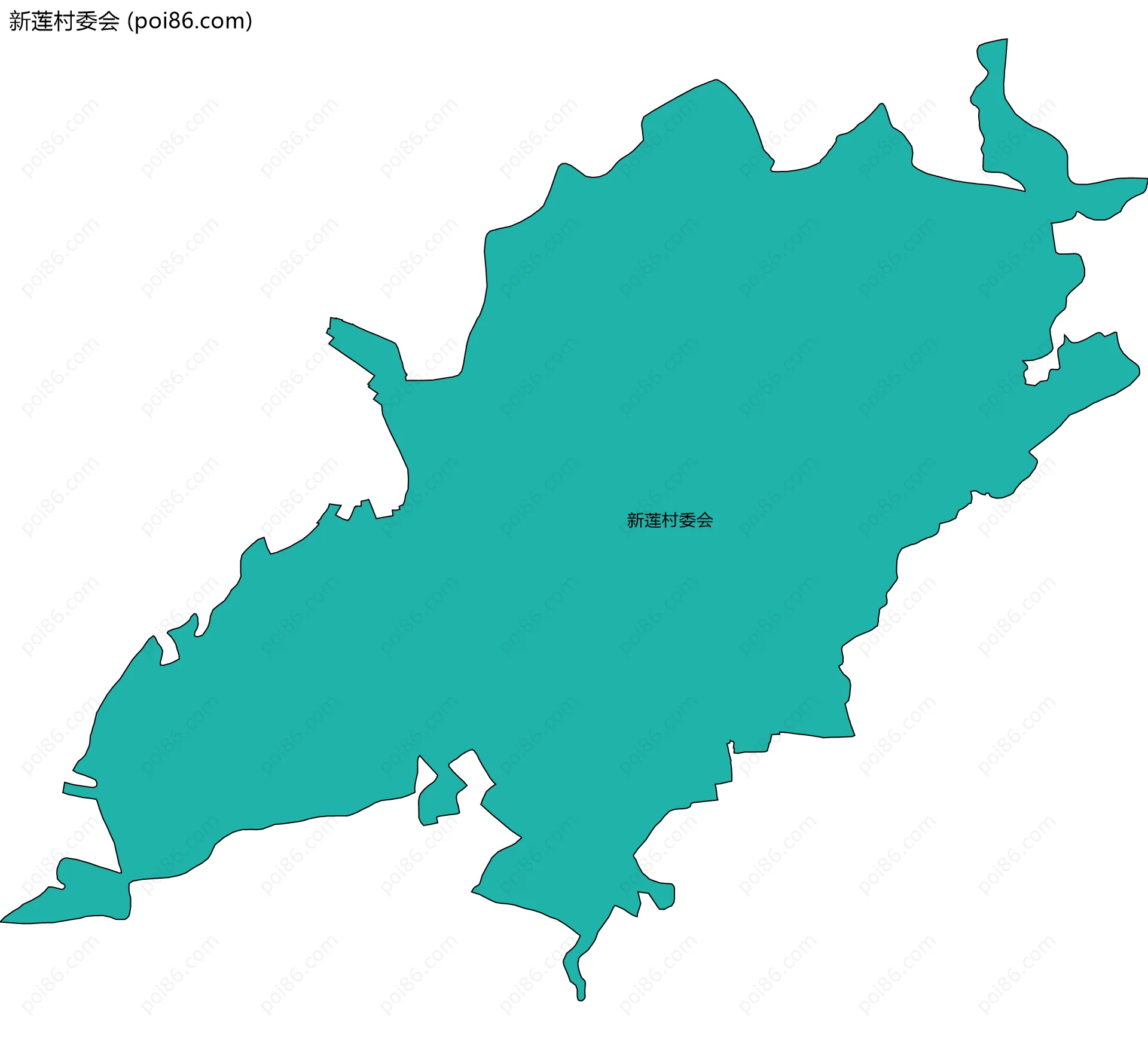 新莲村委会边界地图