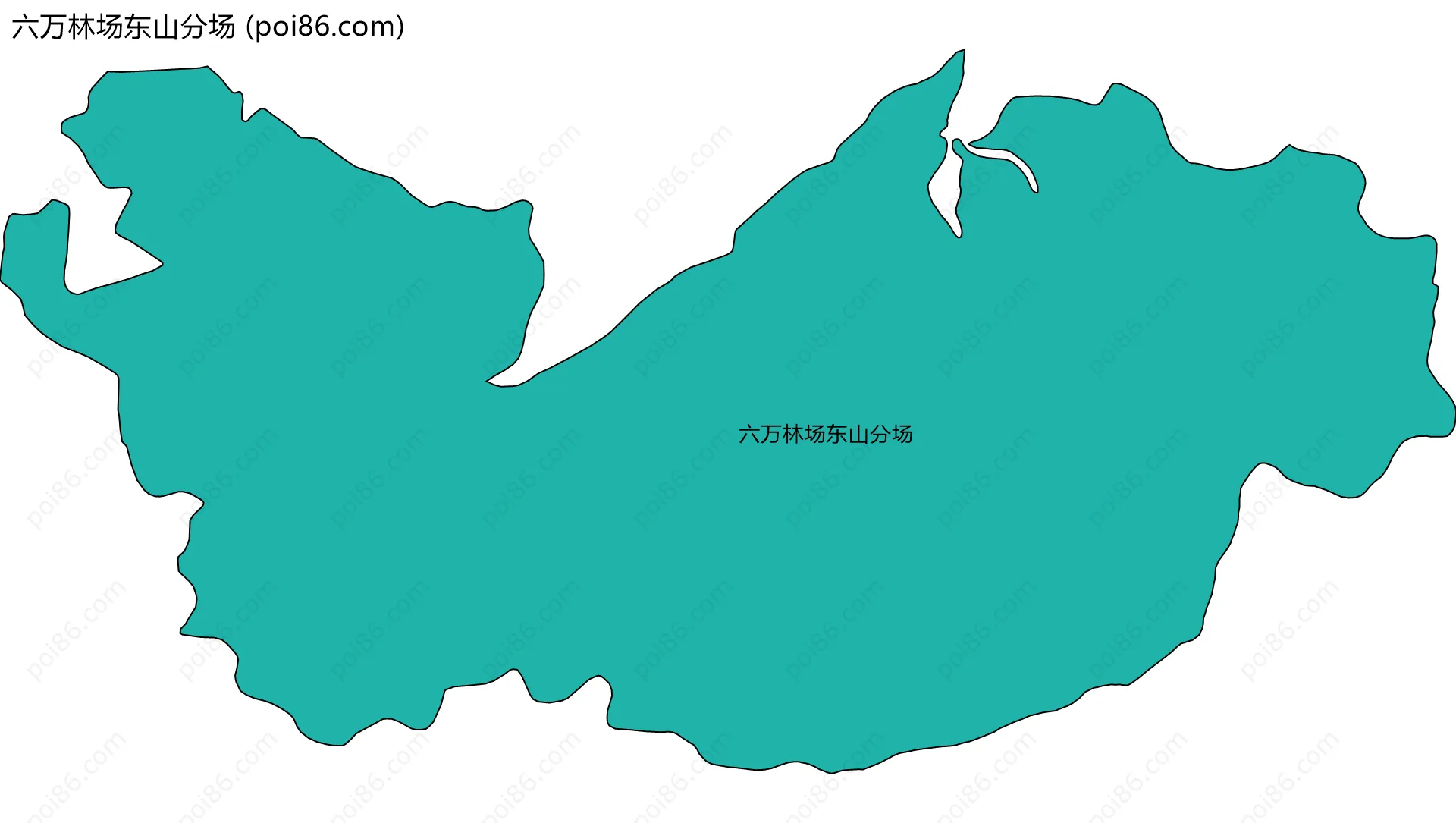 六万林场东山分场边界地图