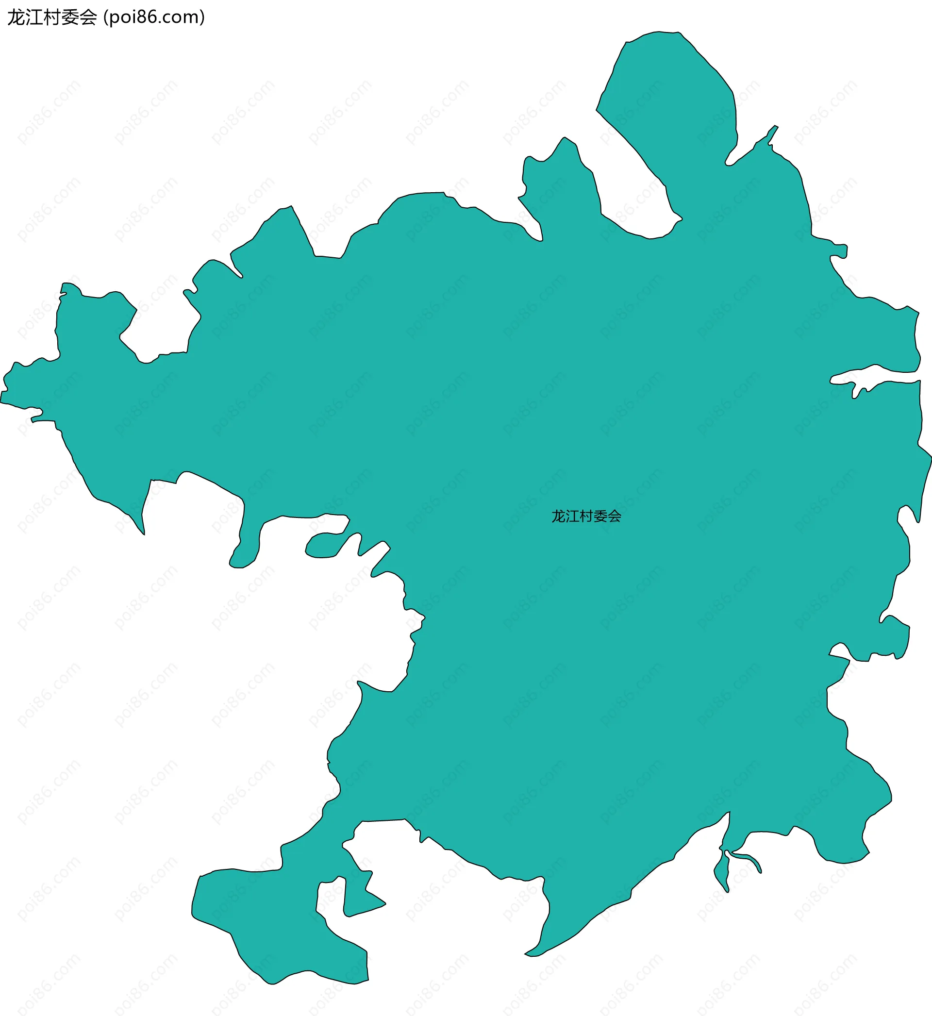 龙江村委会边界地图
