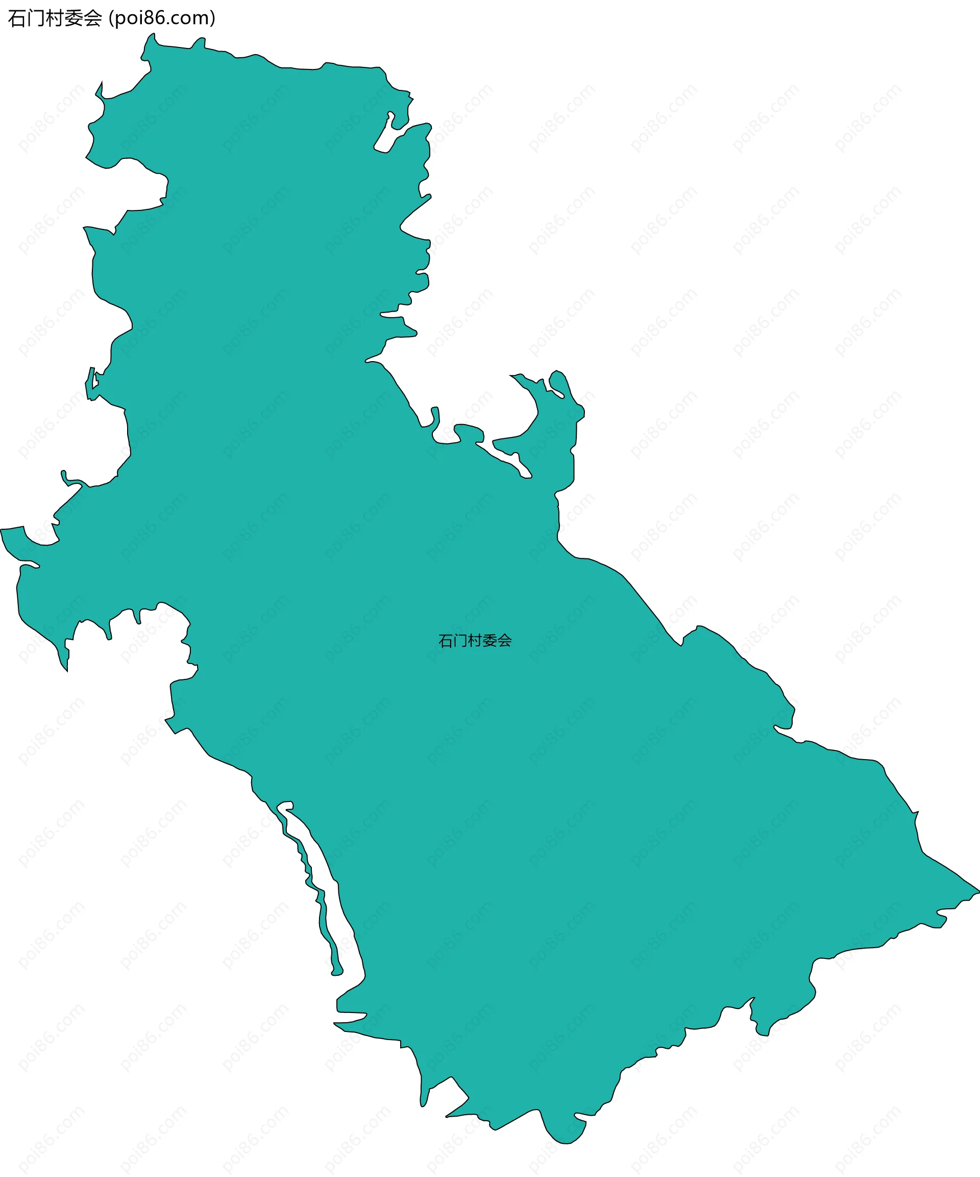 石门村委会边界地图