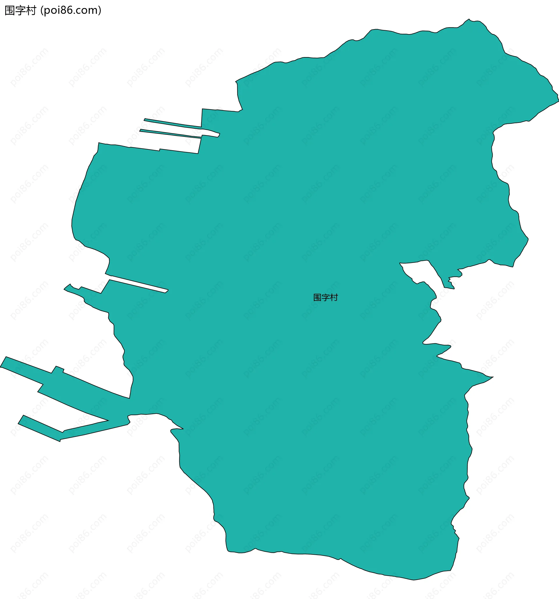 围字村边界地图