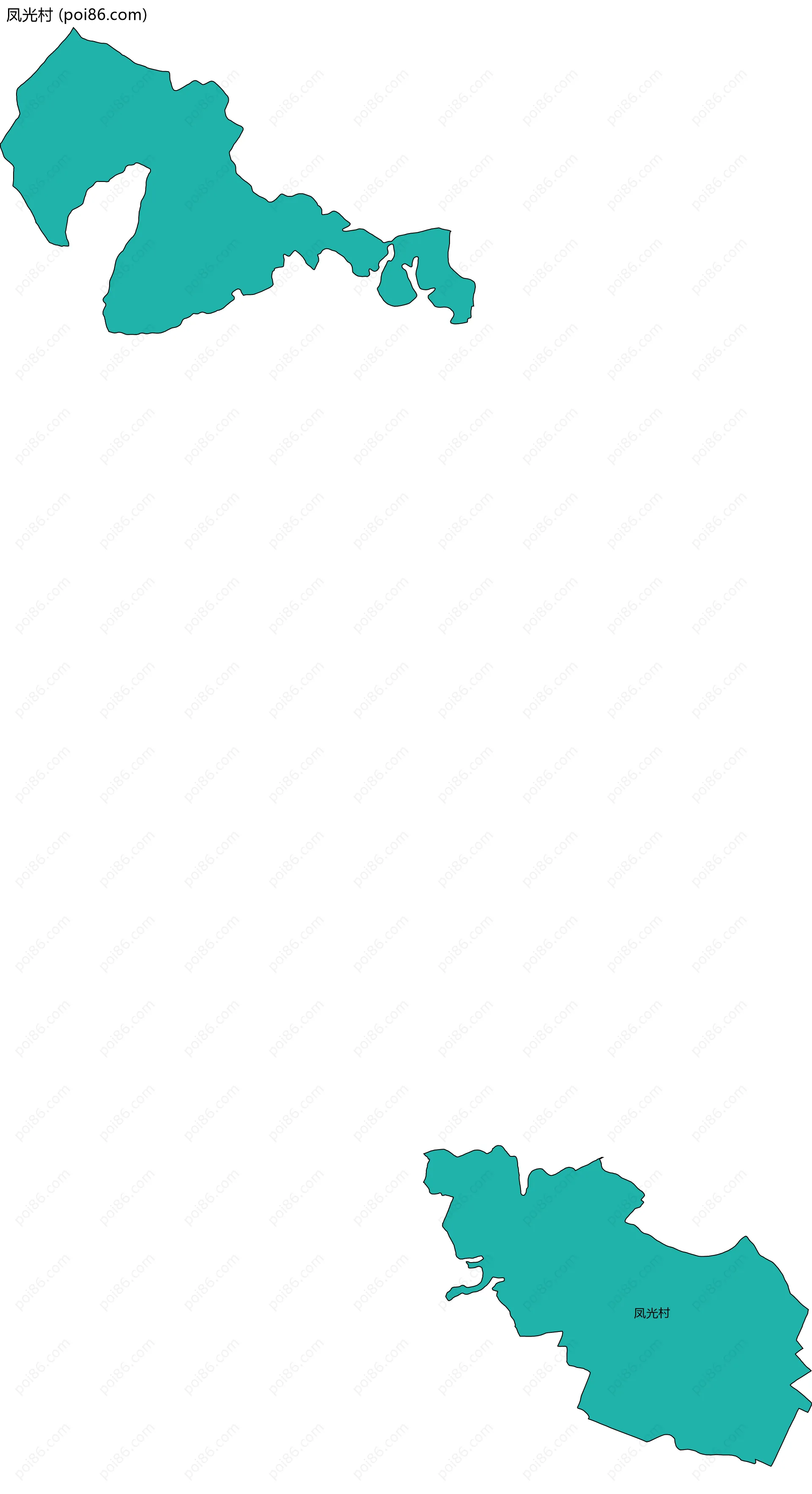 凤光村边界地图