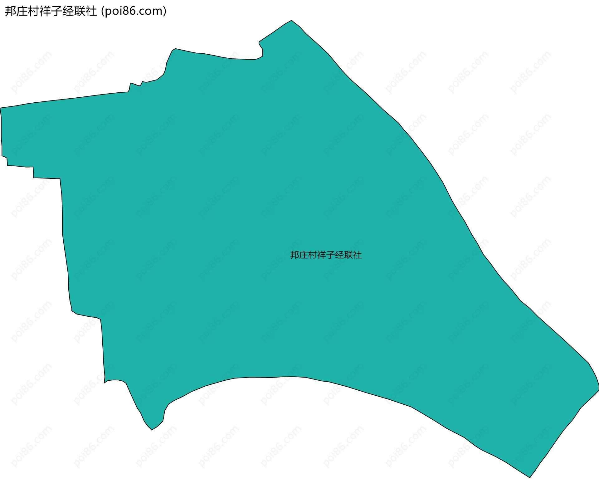 邦庄村祥子经联社边界地图