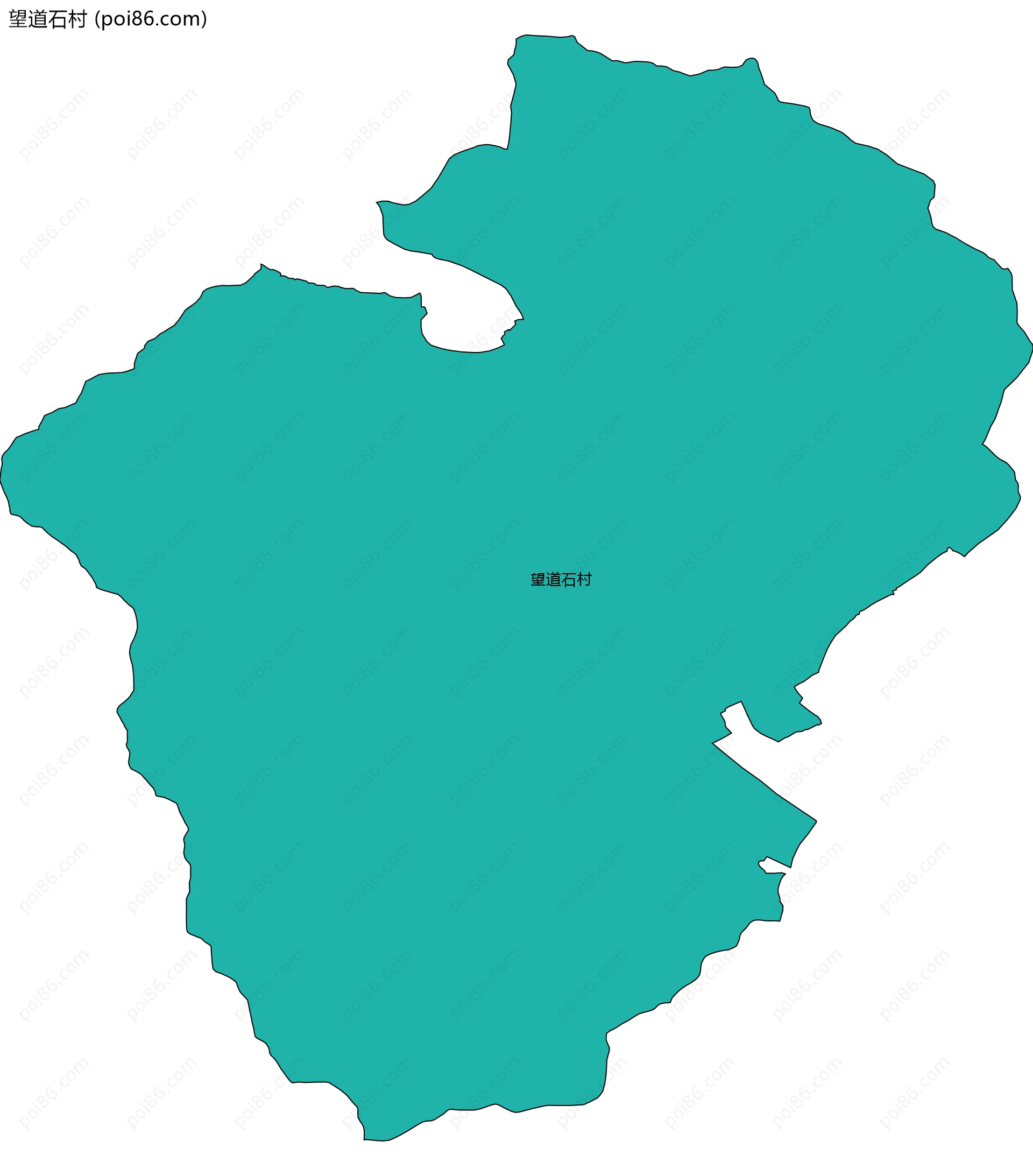 望道石村边界地图