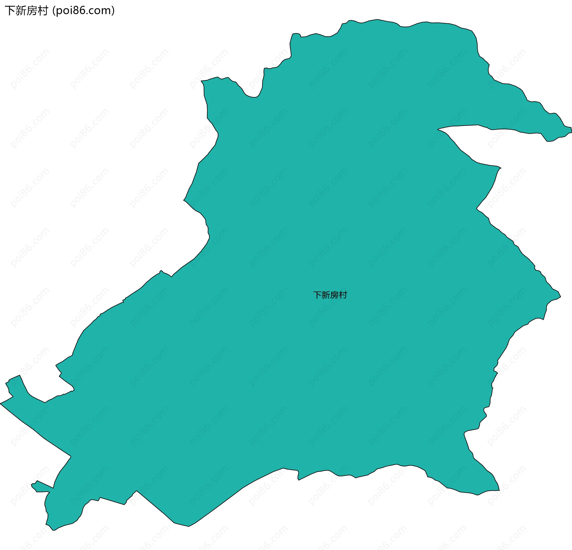 下新房村边界地图
