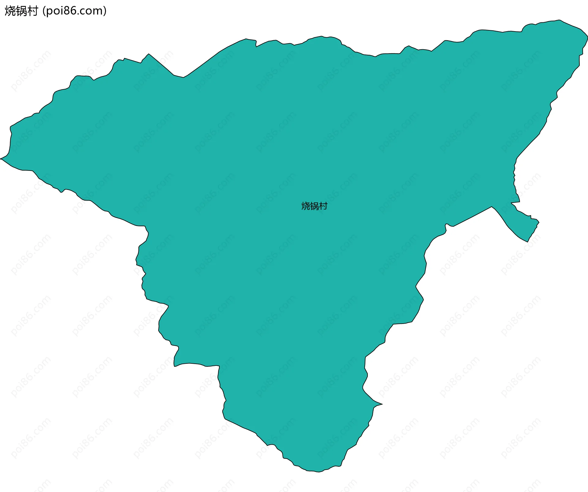 烧锅村边界地图