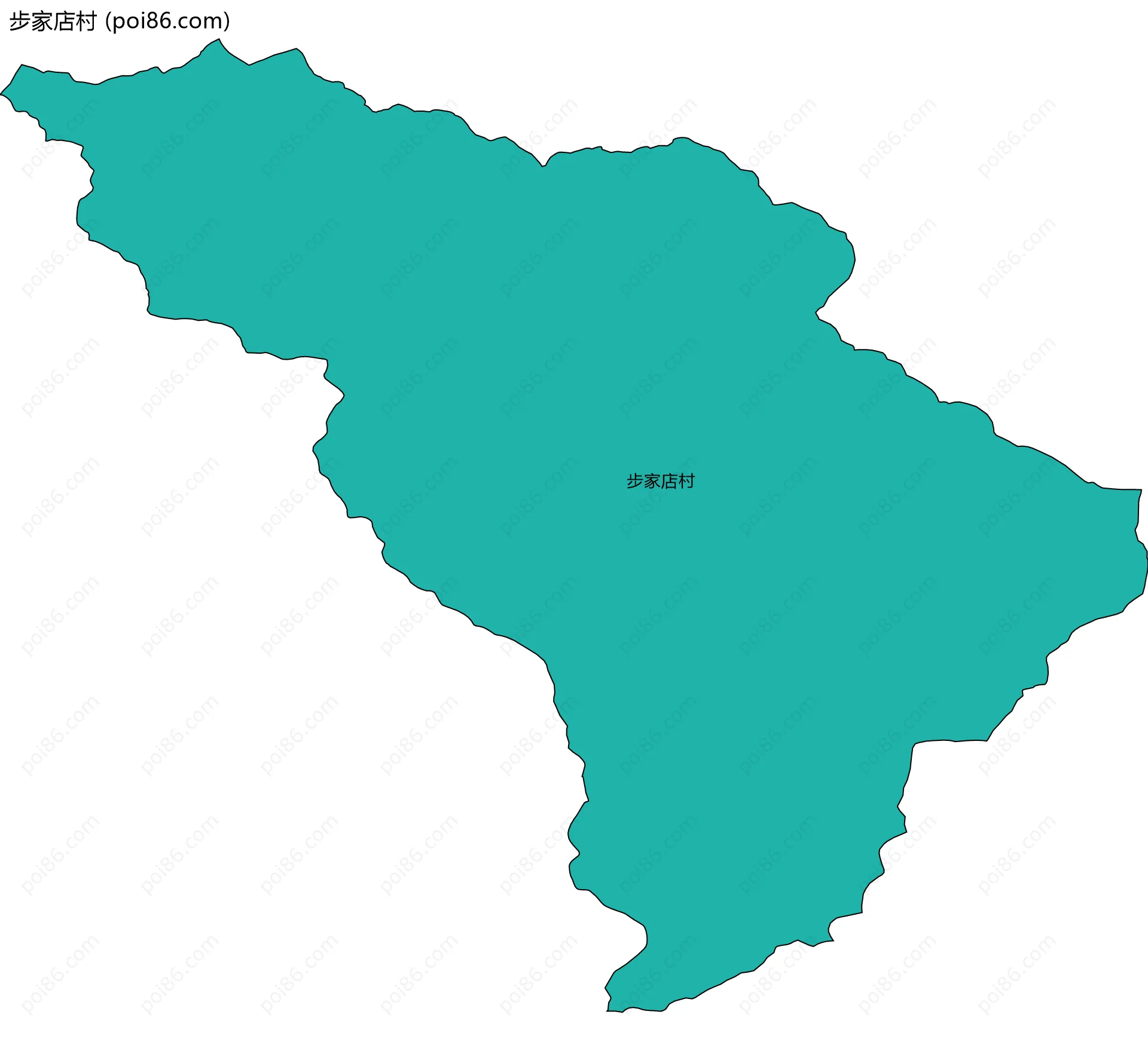 步家店村边界地图