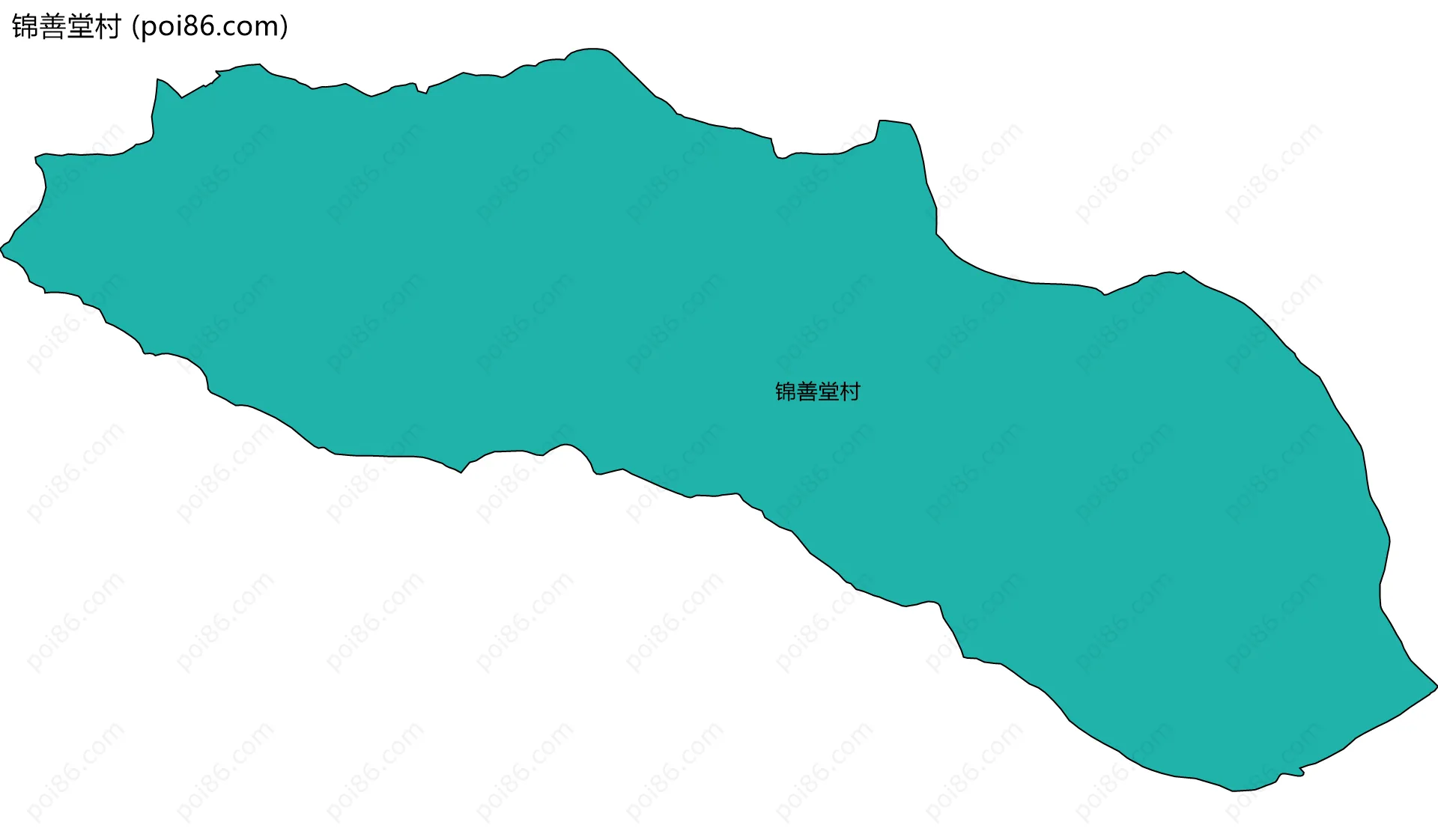 锦善堂村边界地图