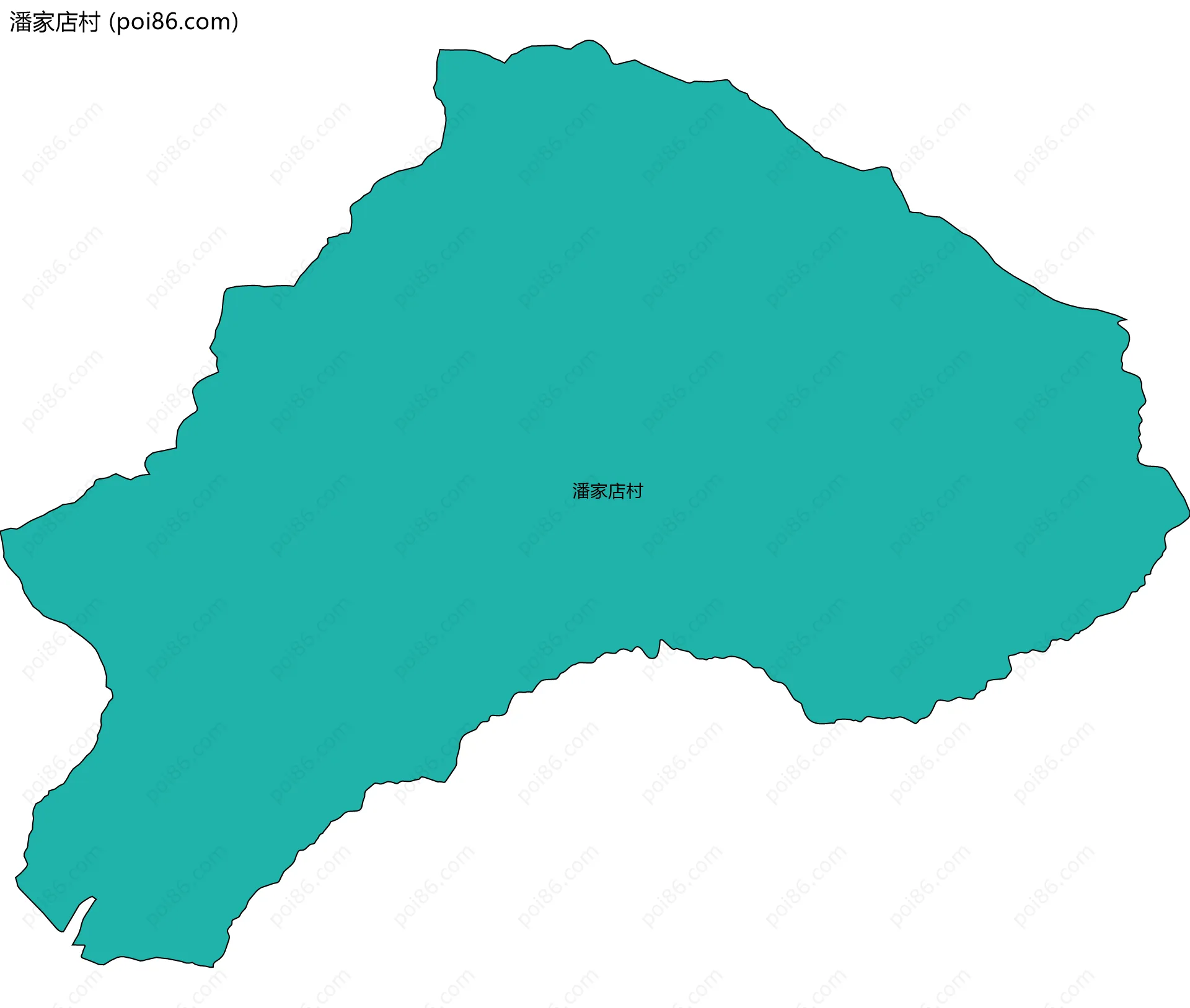 潘家店村边界地图