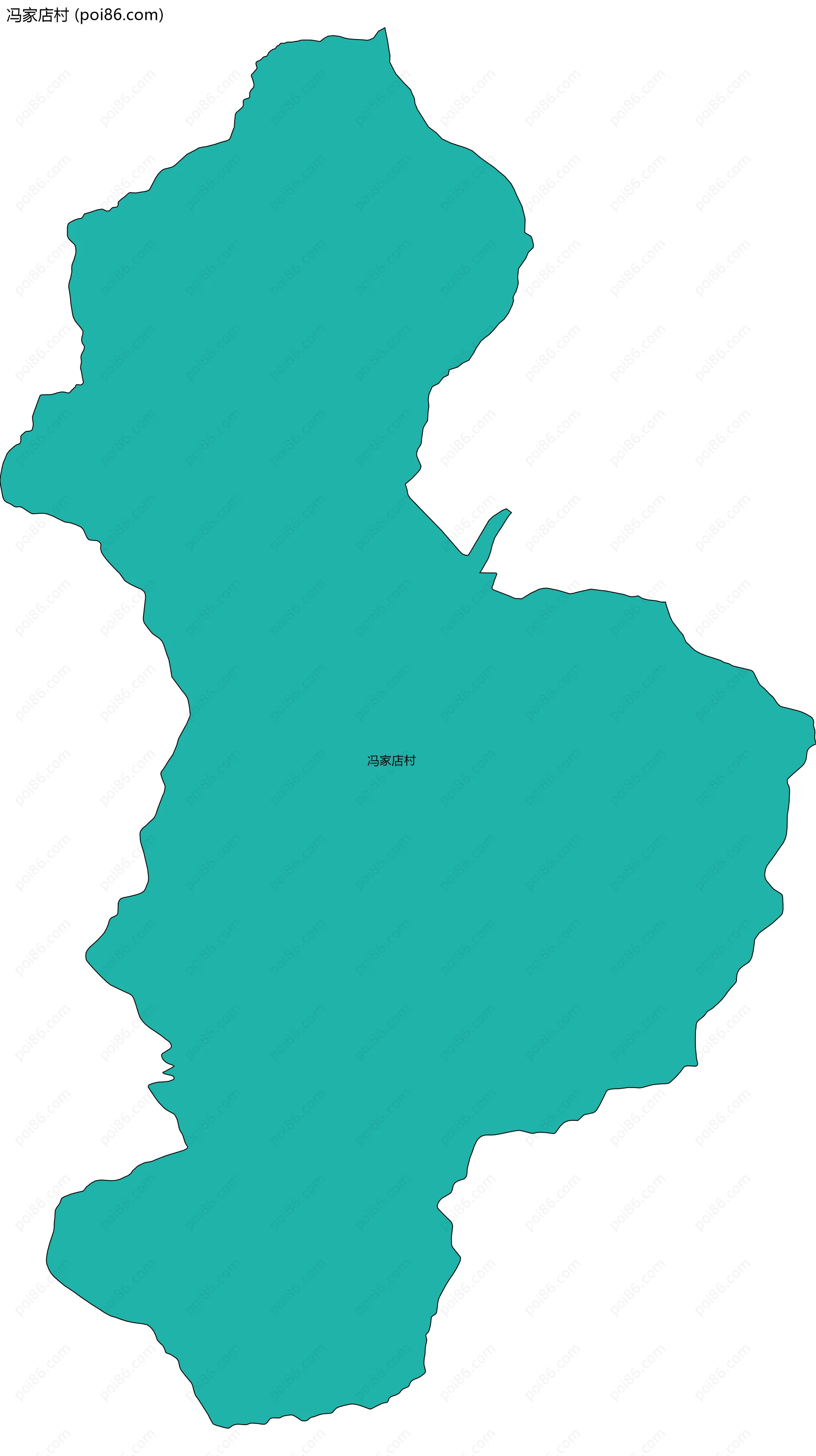 冯家店村边界地图