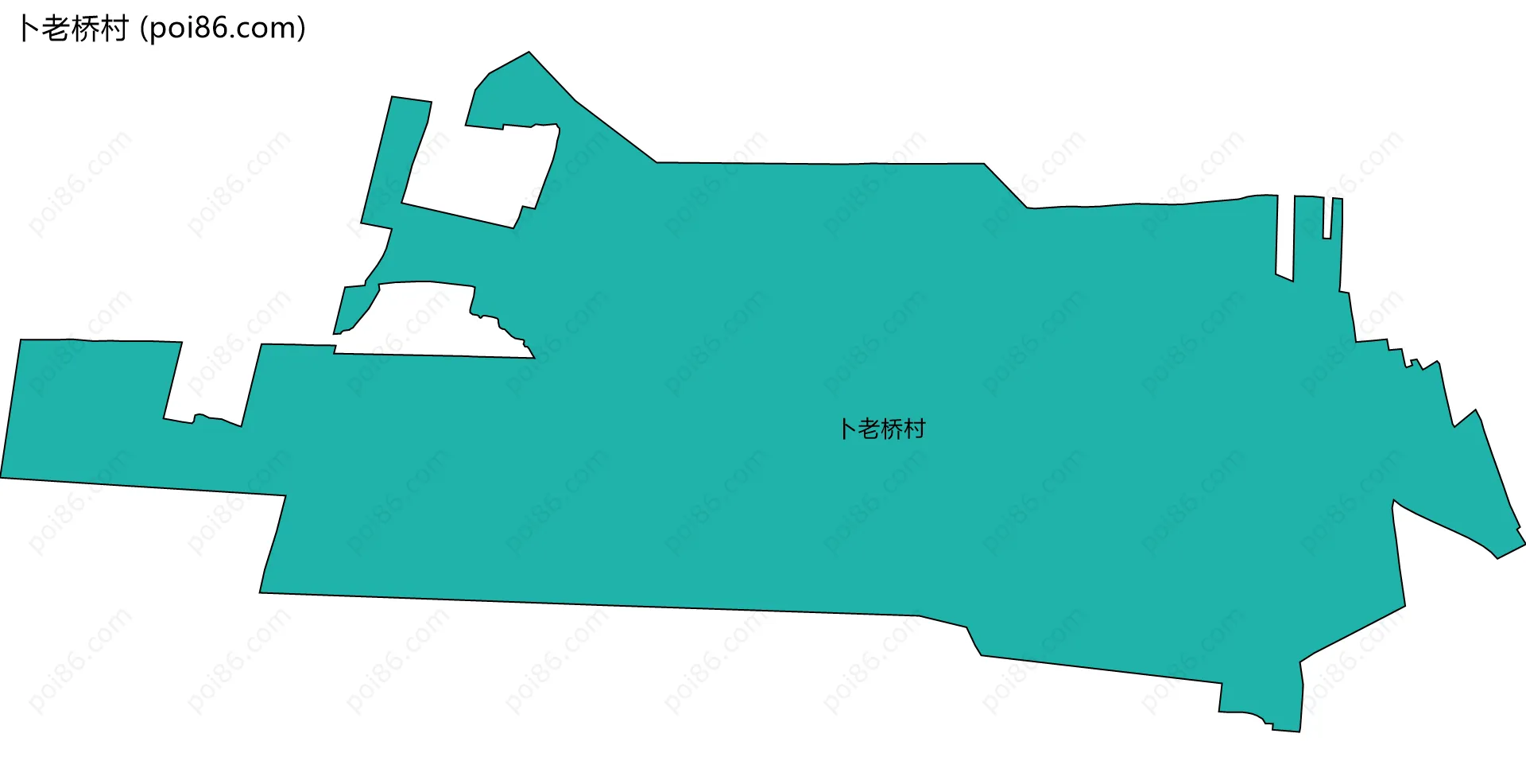 卜老桥村边界地图