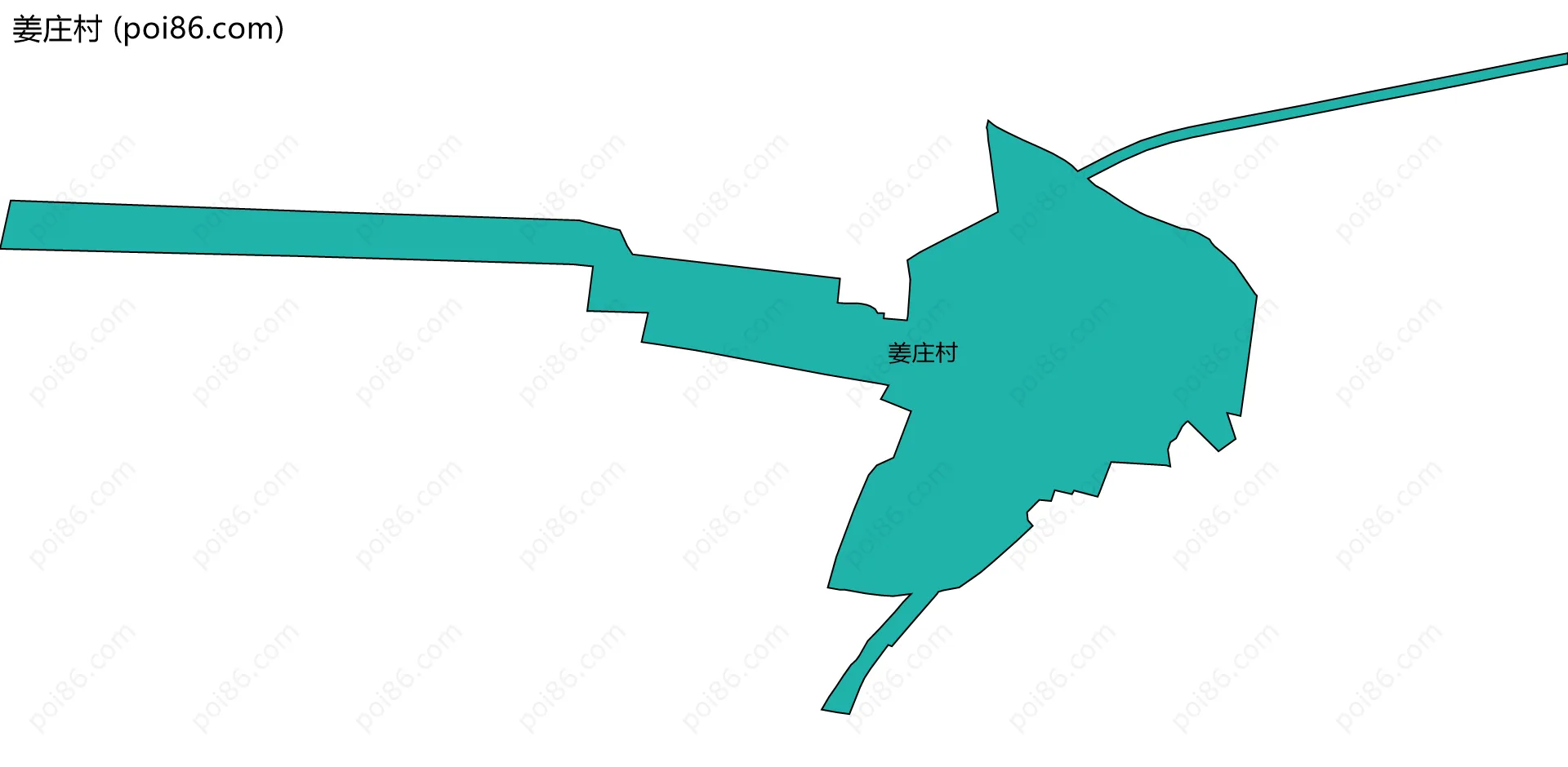 姜庄村边界地图