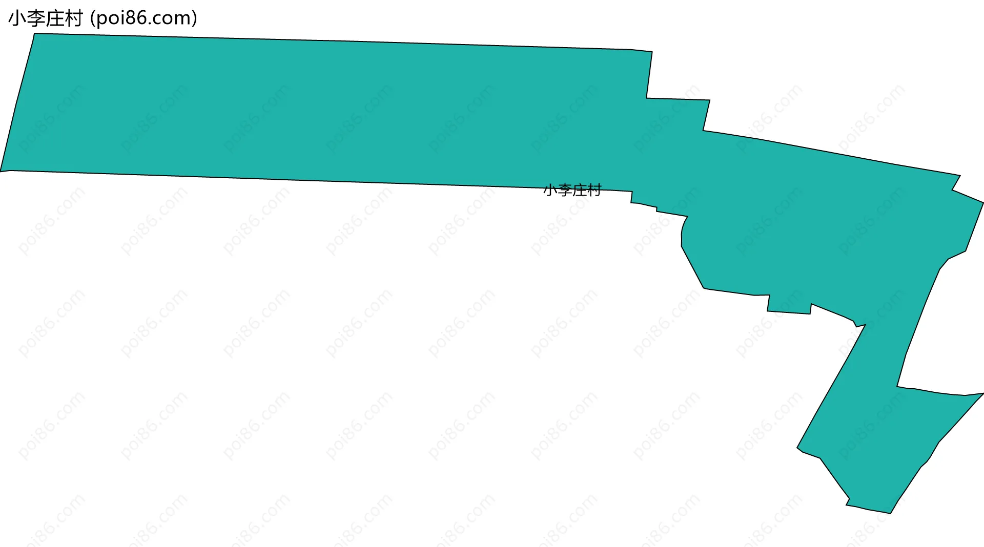 小李庄村边界地图