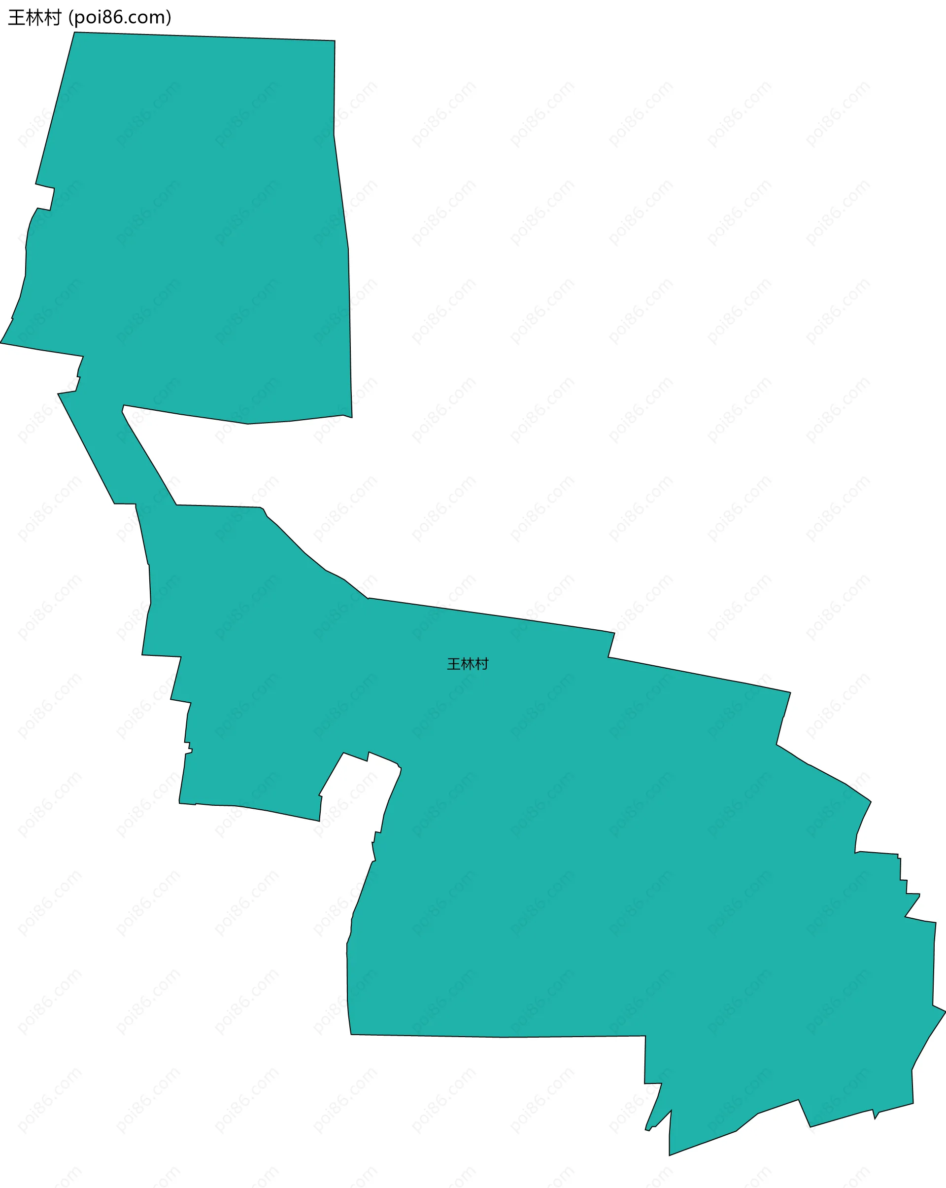 王林村边界地图