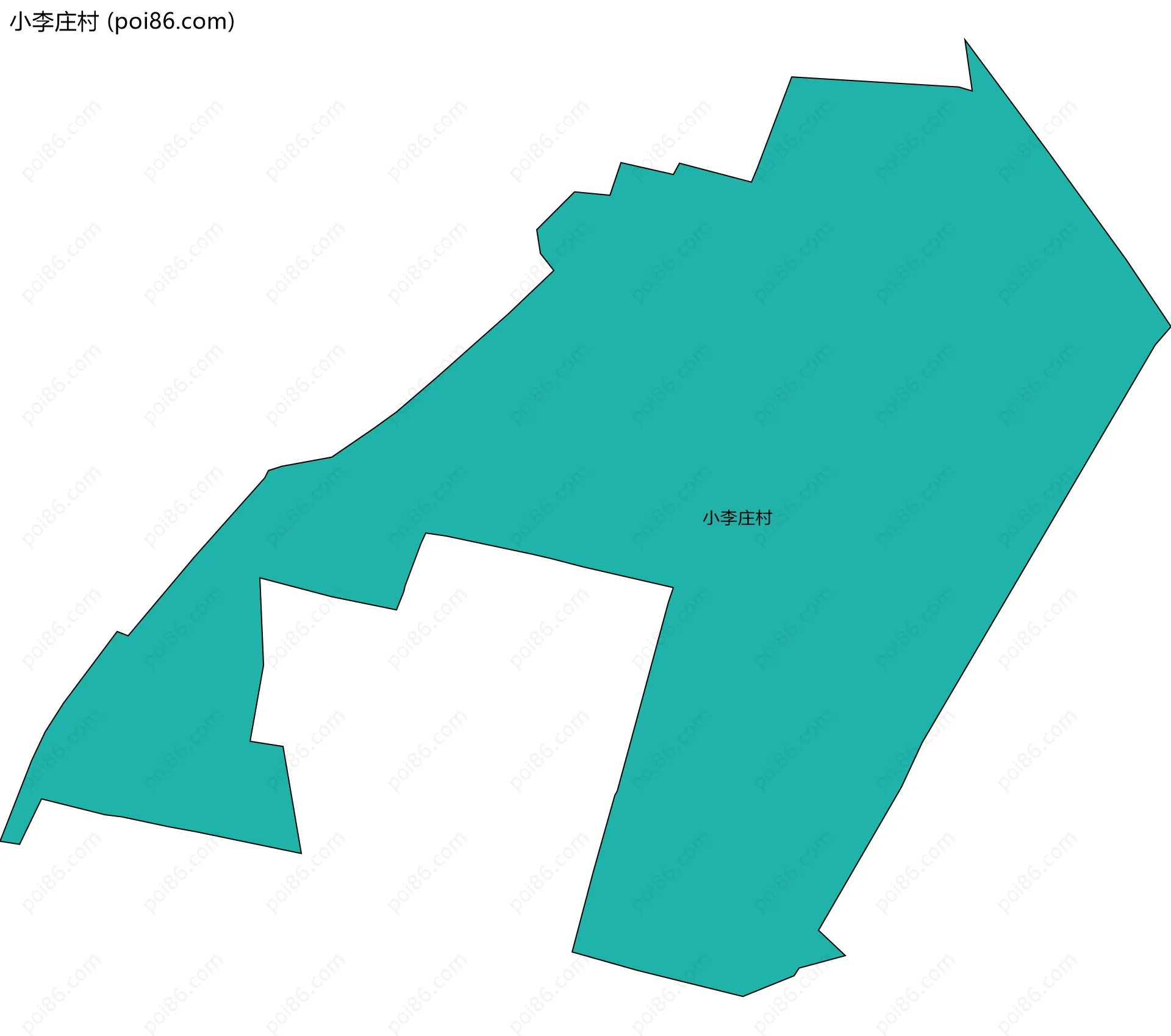 小李庄村边界地图