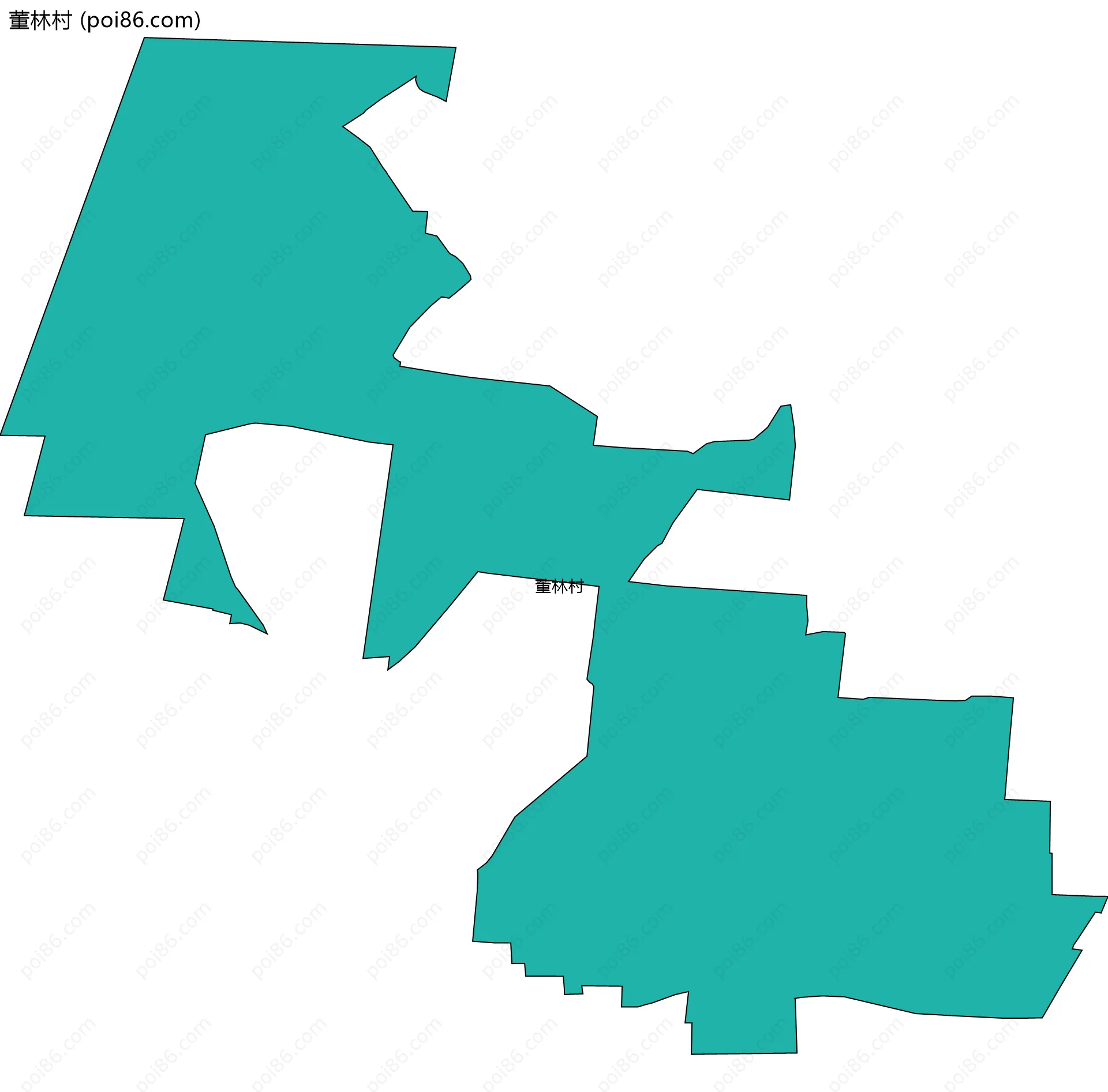 董林村边界地图