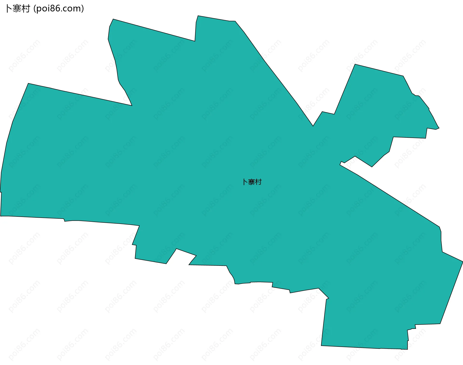 卜寨村边界地图