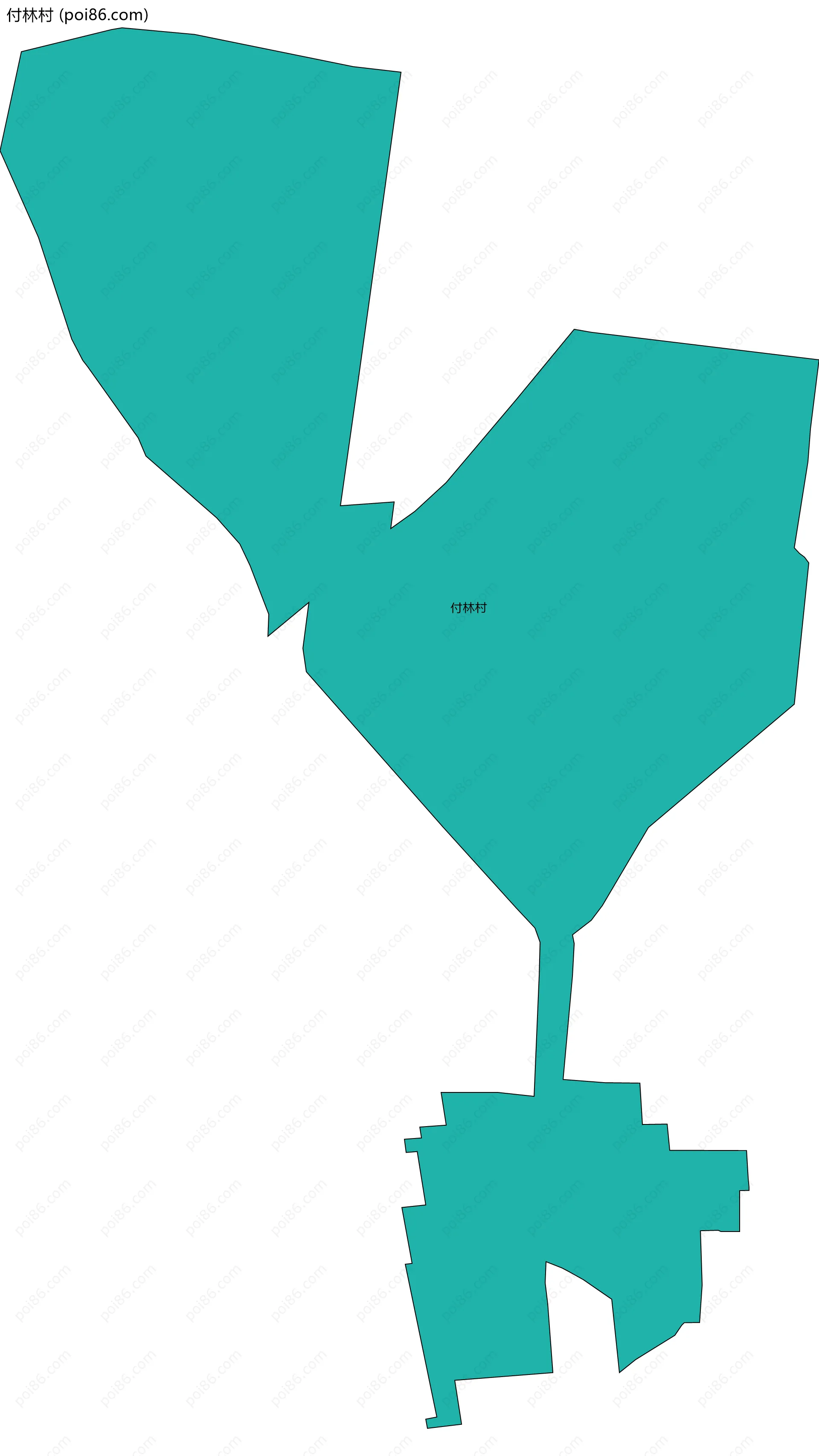 付林村边界地图