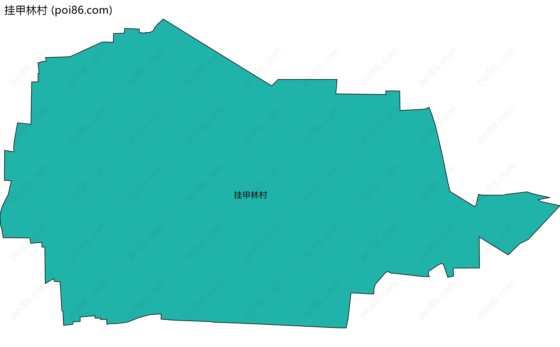 挂甲林村边界地图