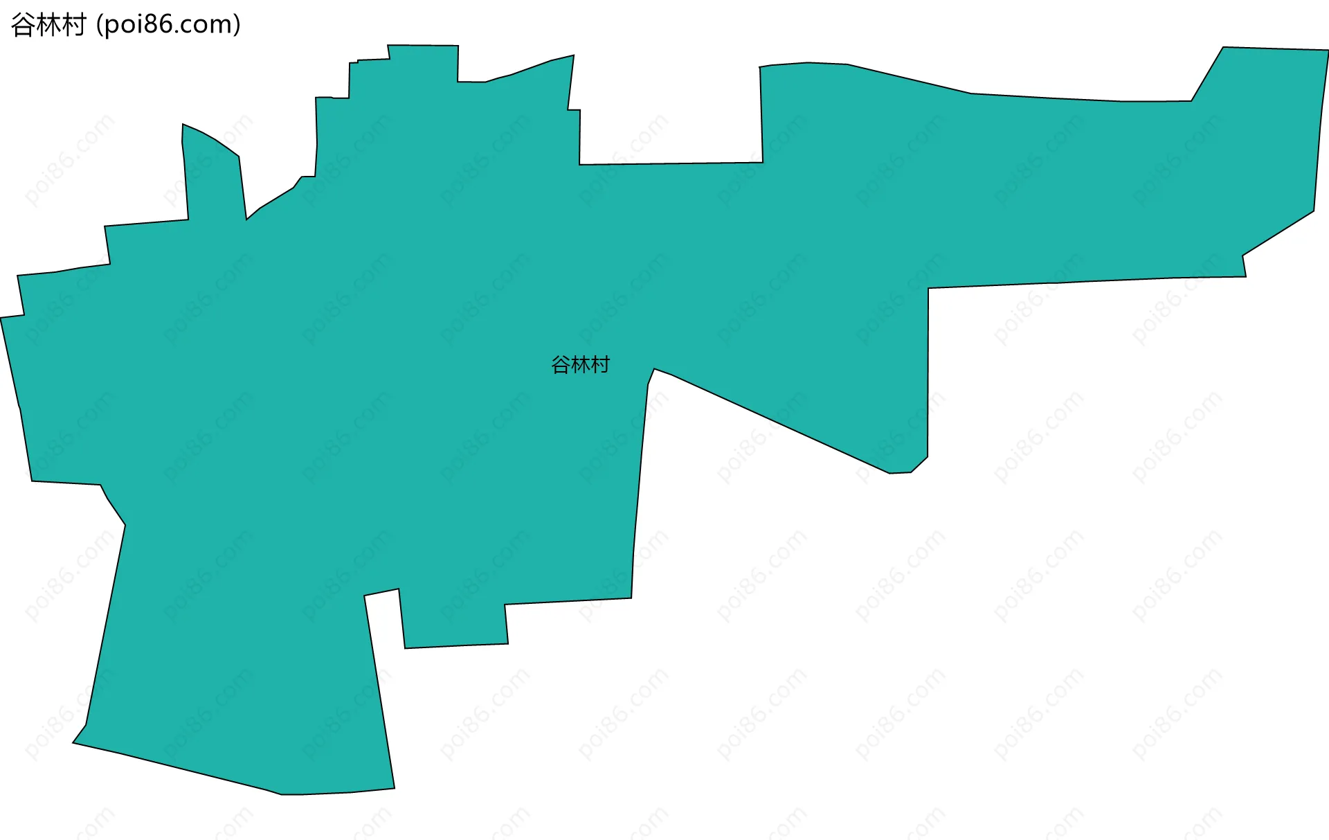 谷林村边界地图