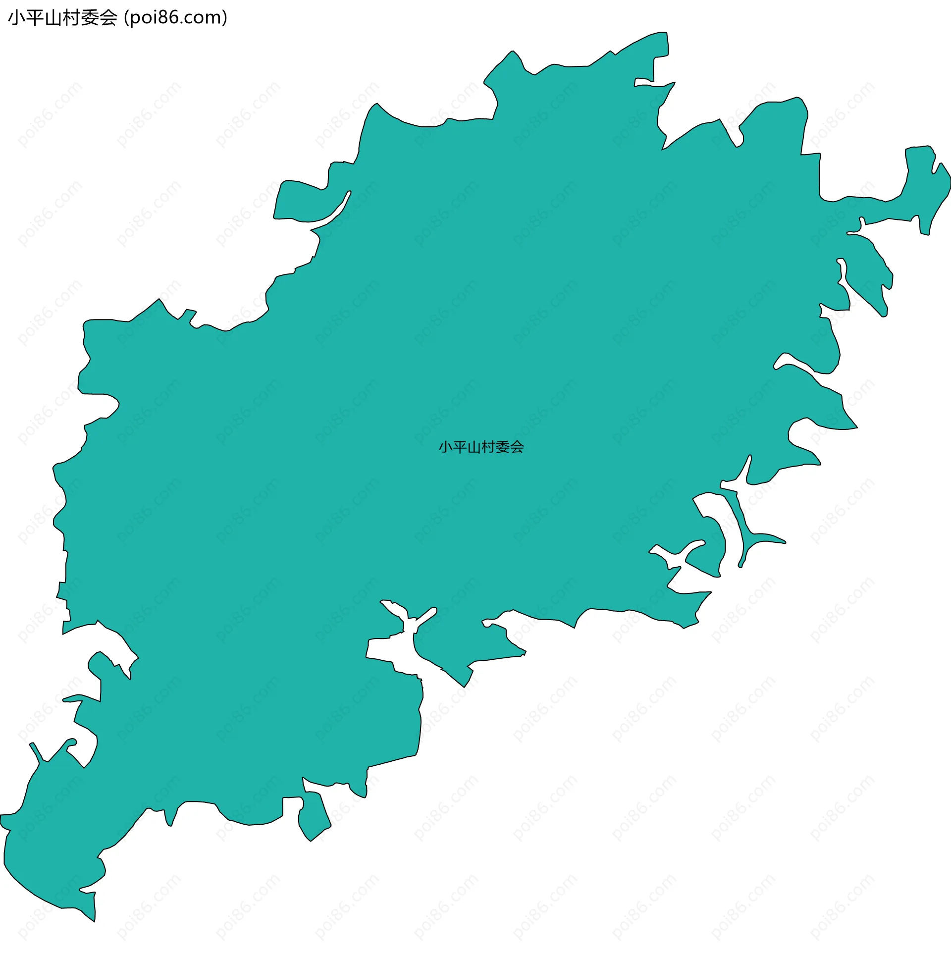 小平山村委会边界地图