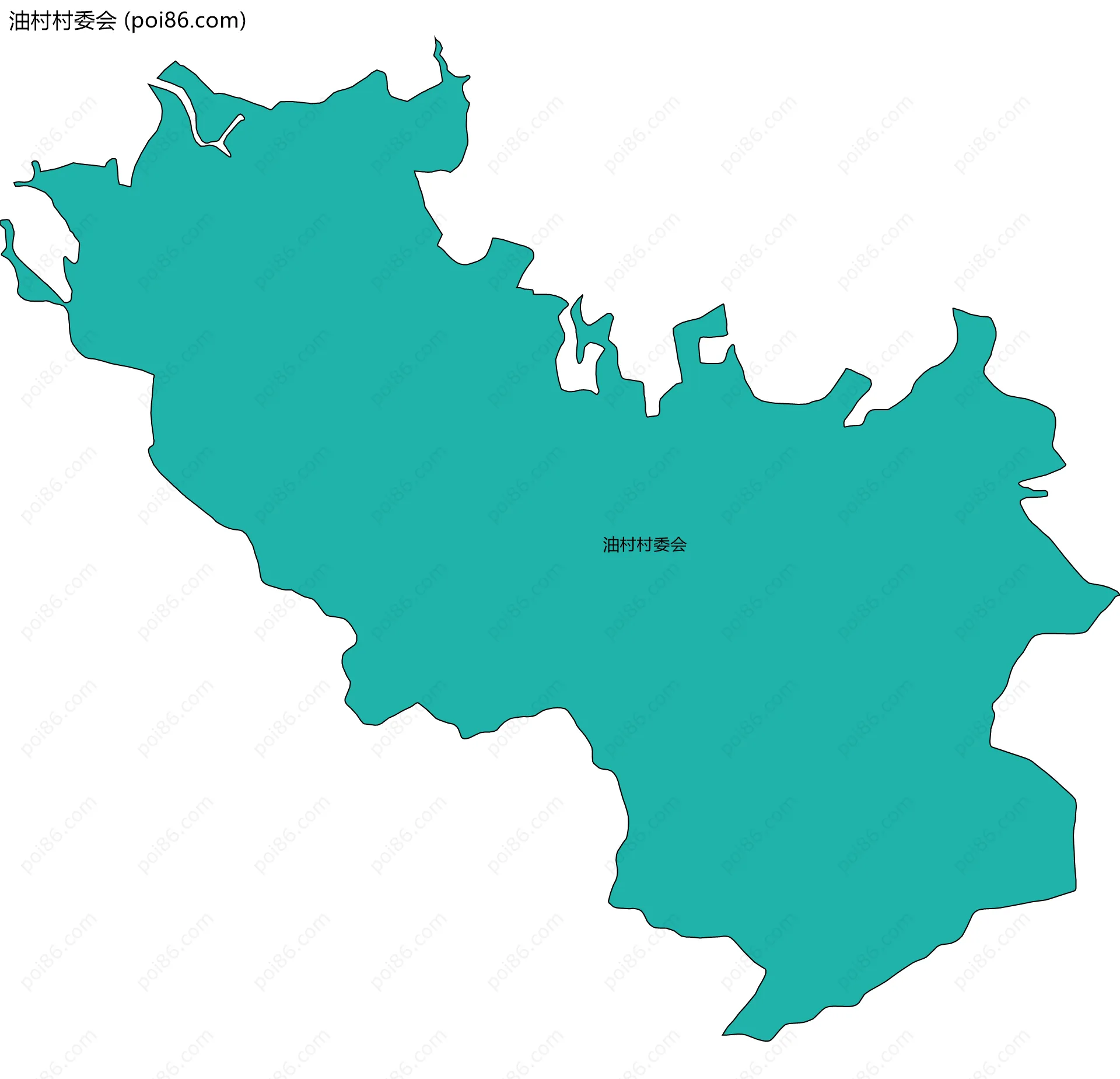油村村委会边界地图