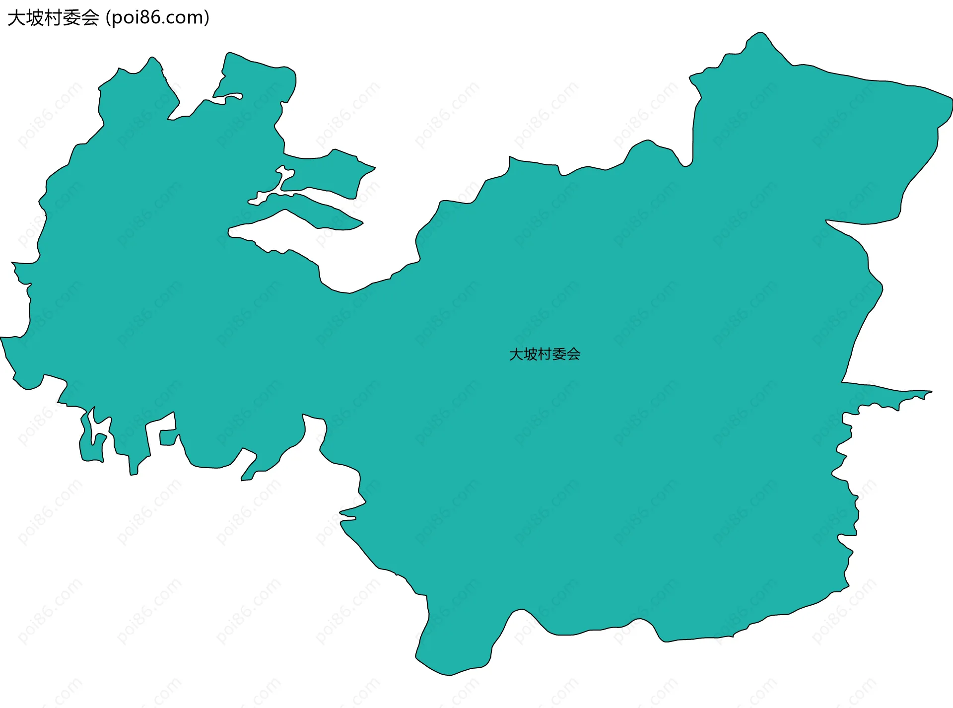 大坡村委会边界地图