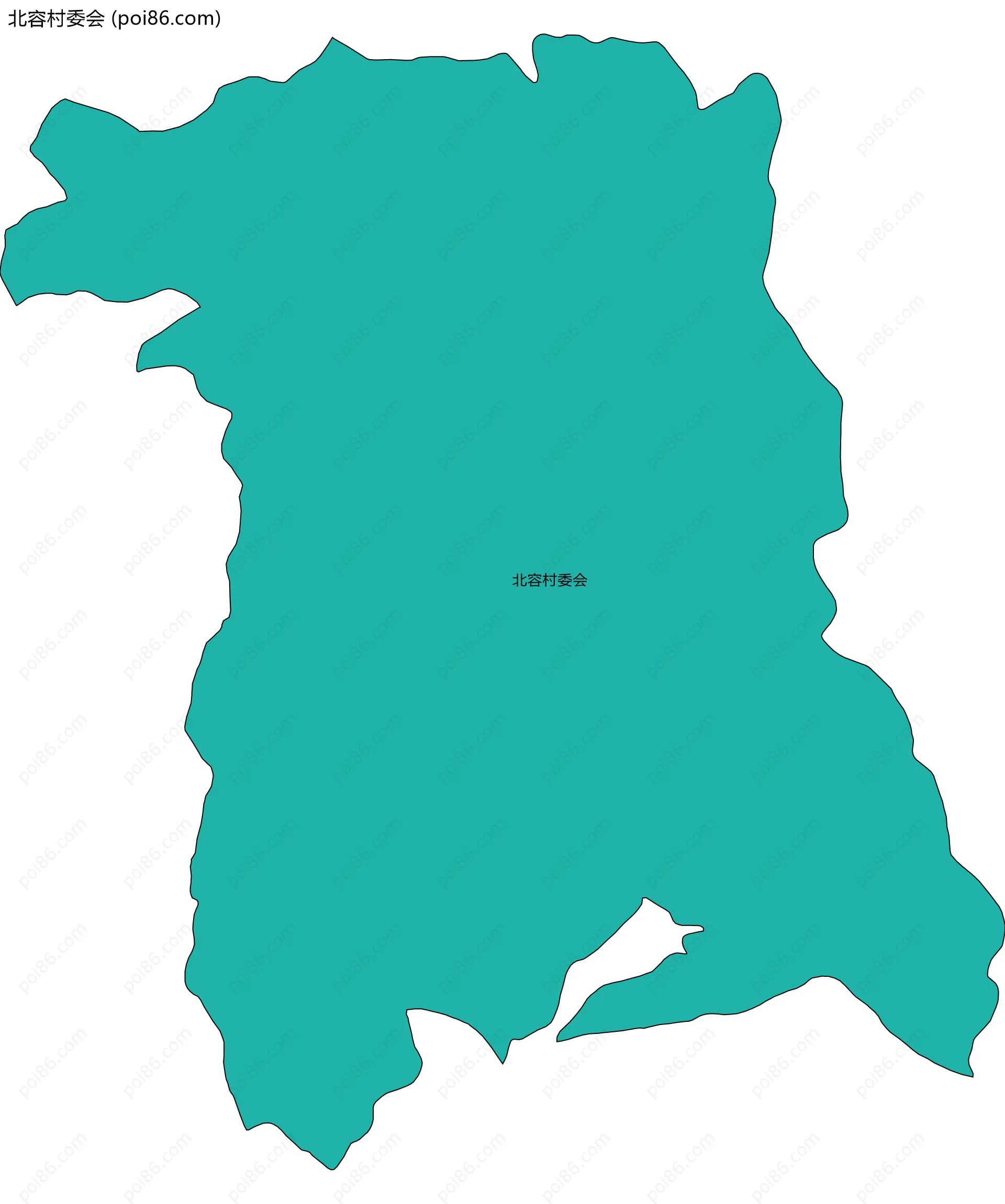 北容村委会边界地图