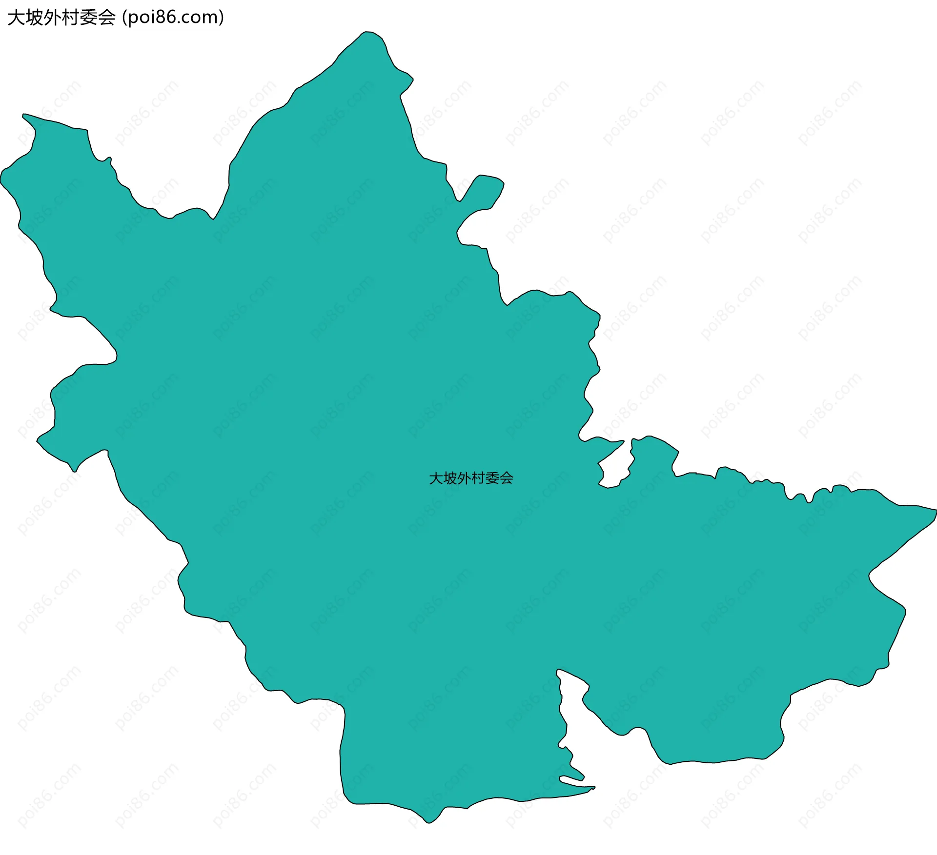 大坡外村委会边界地图