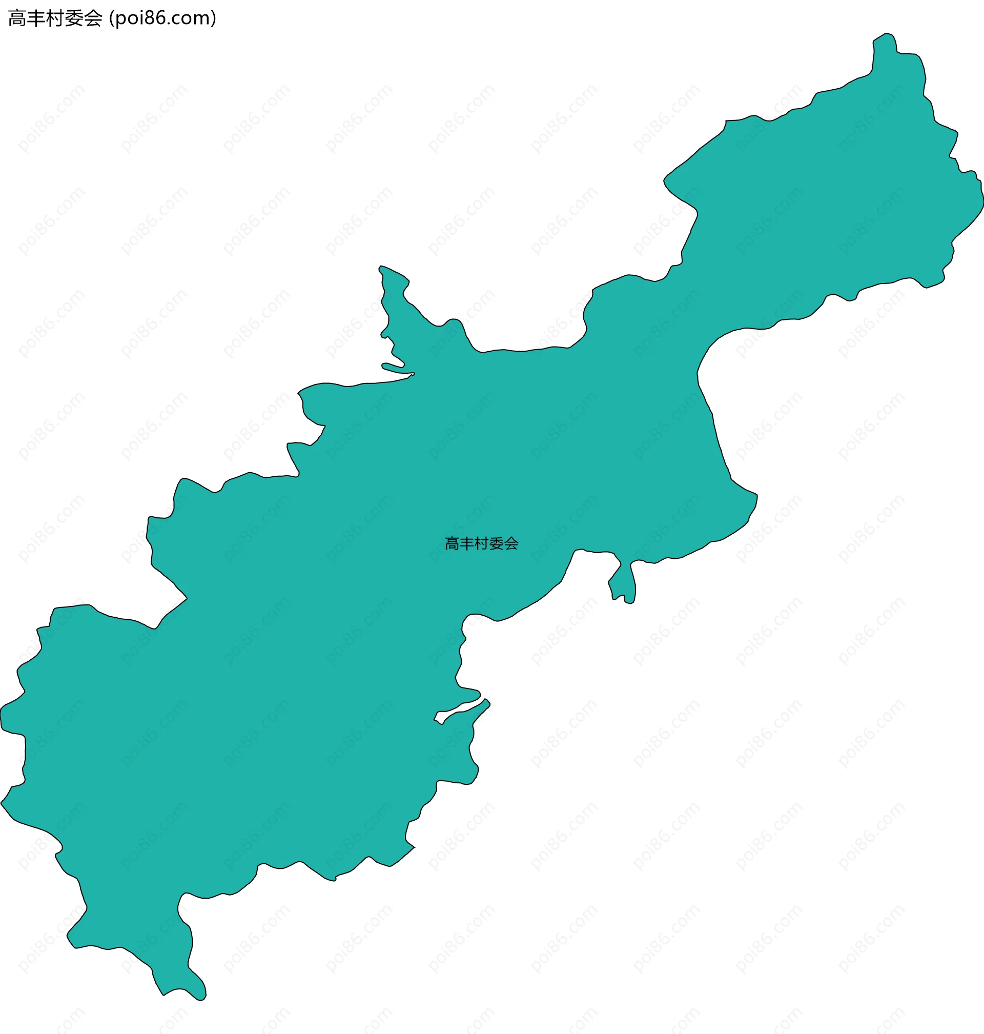 高丰村委会边界地图