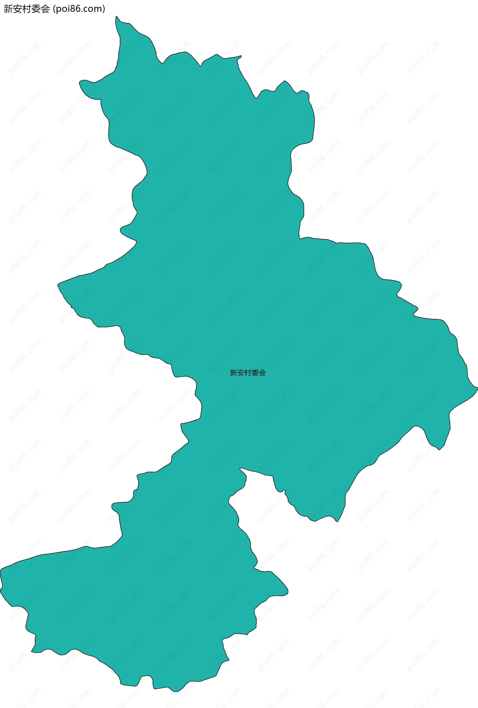 新安村委会边界地图