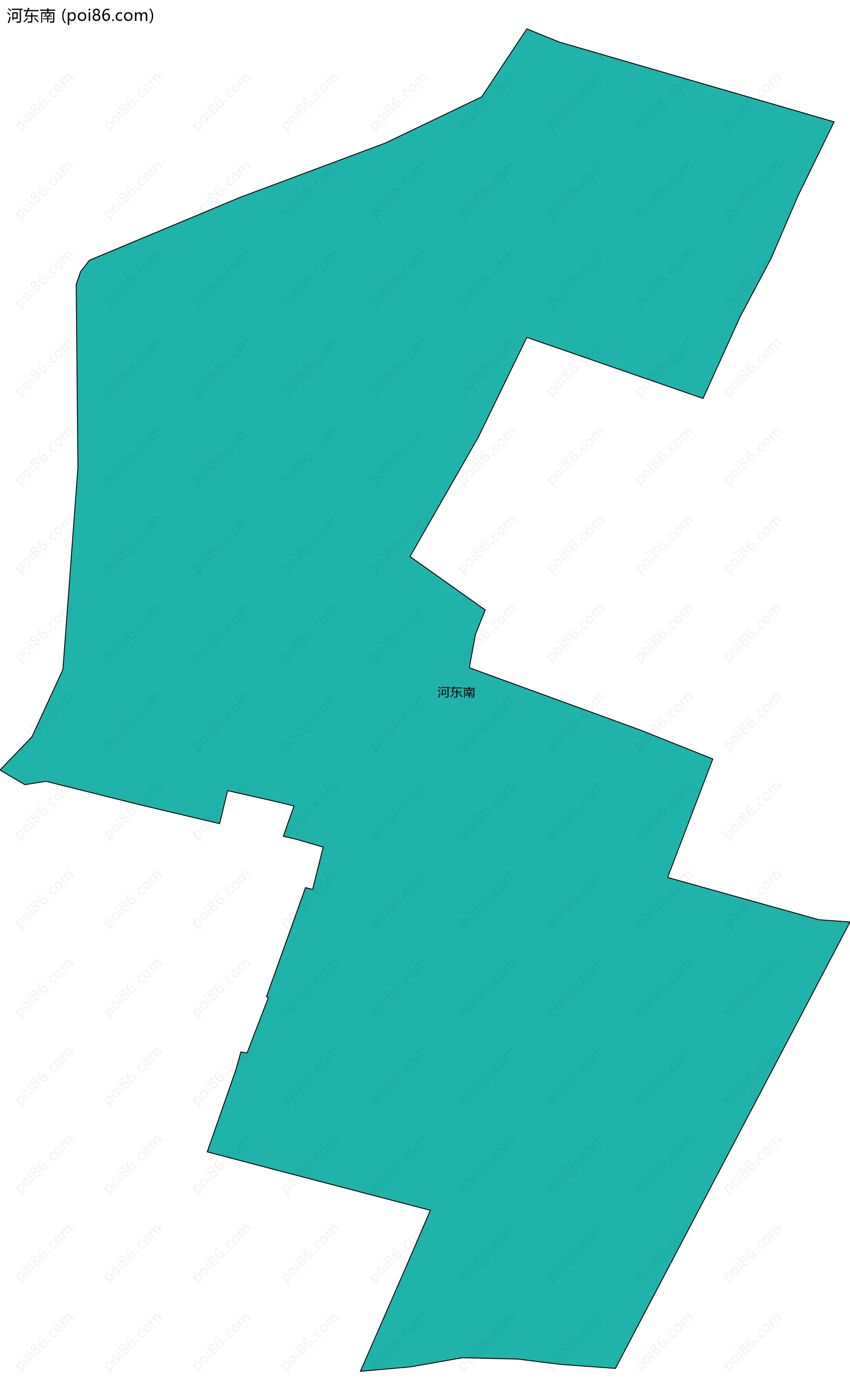 河东南边界地图