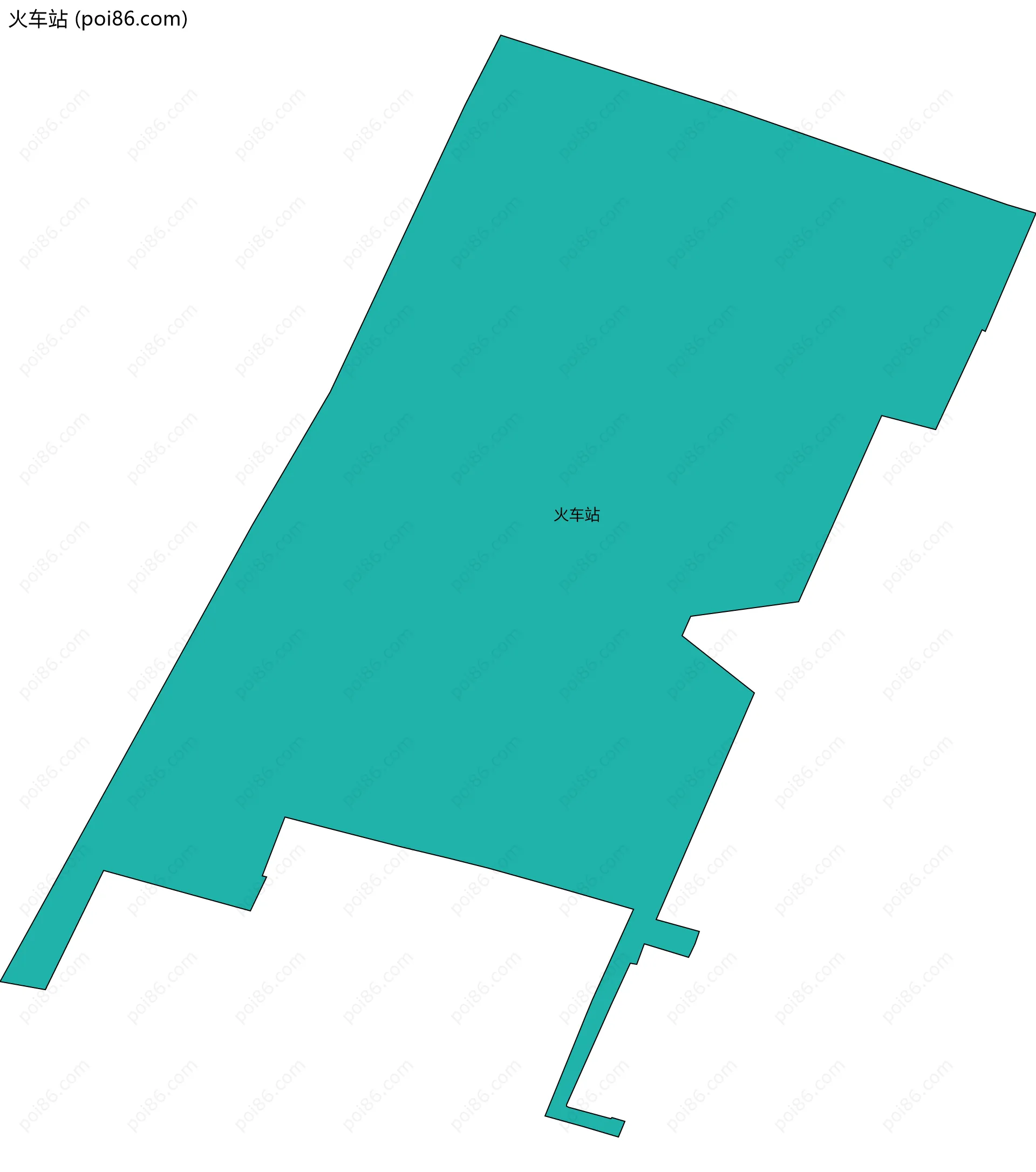 火车站边界地图