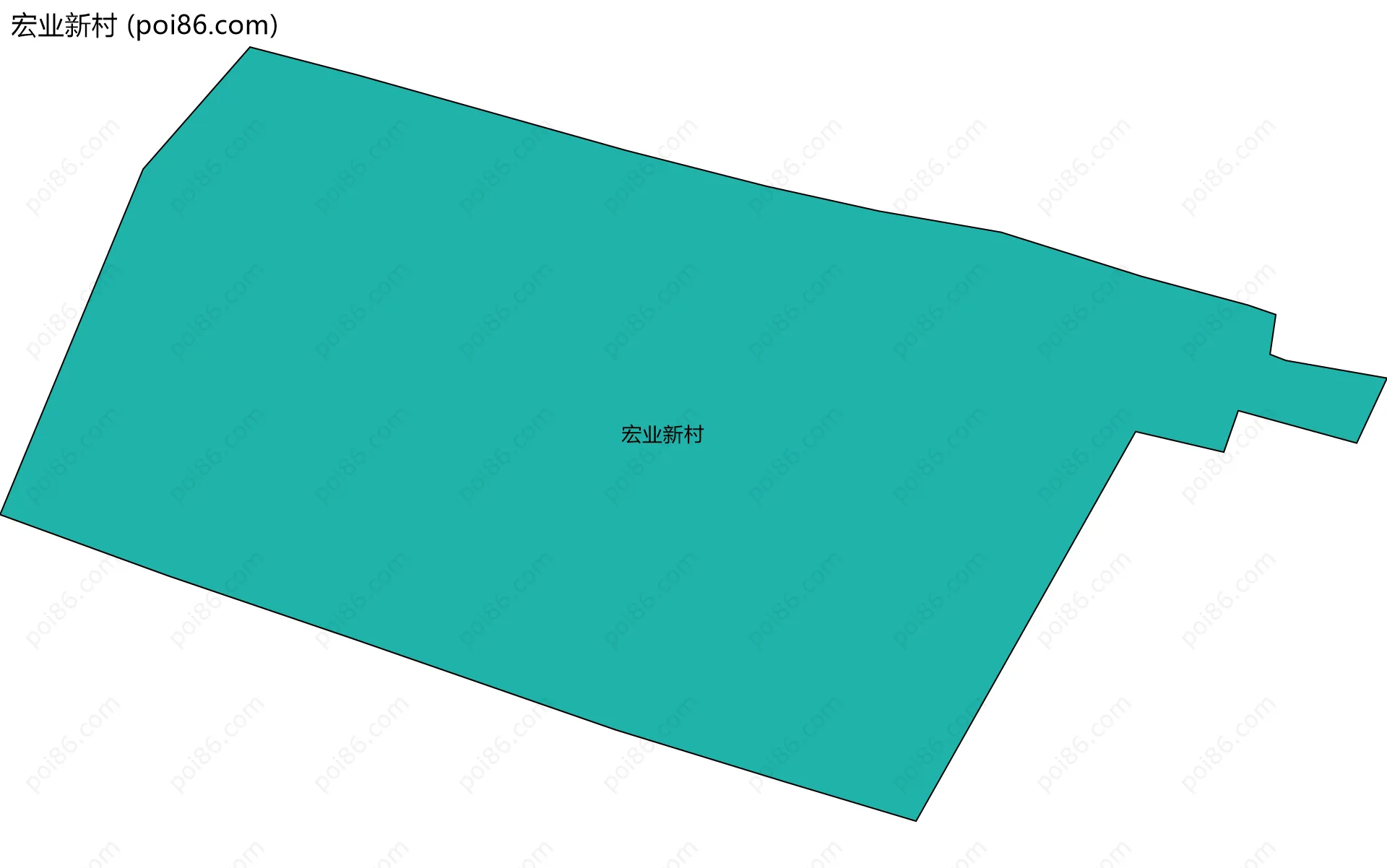 宏业新村边界地图
