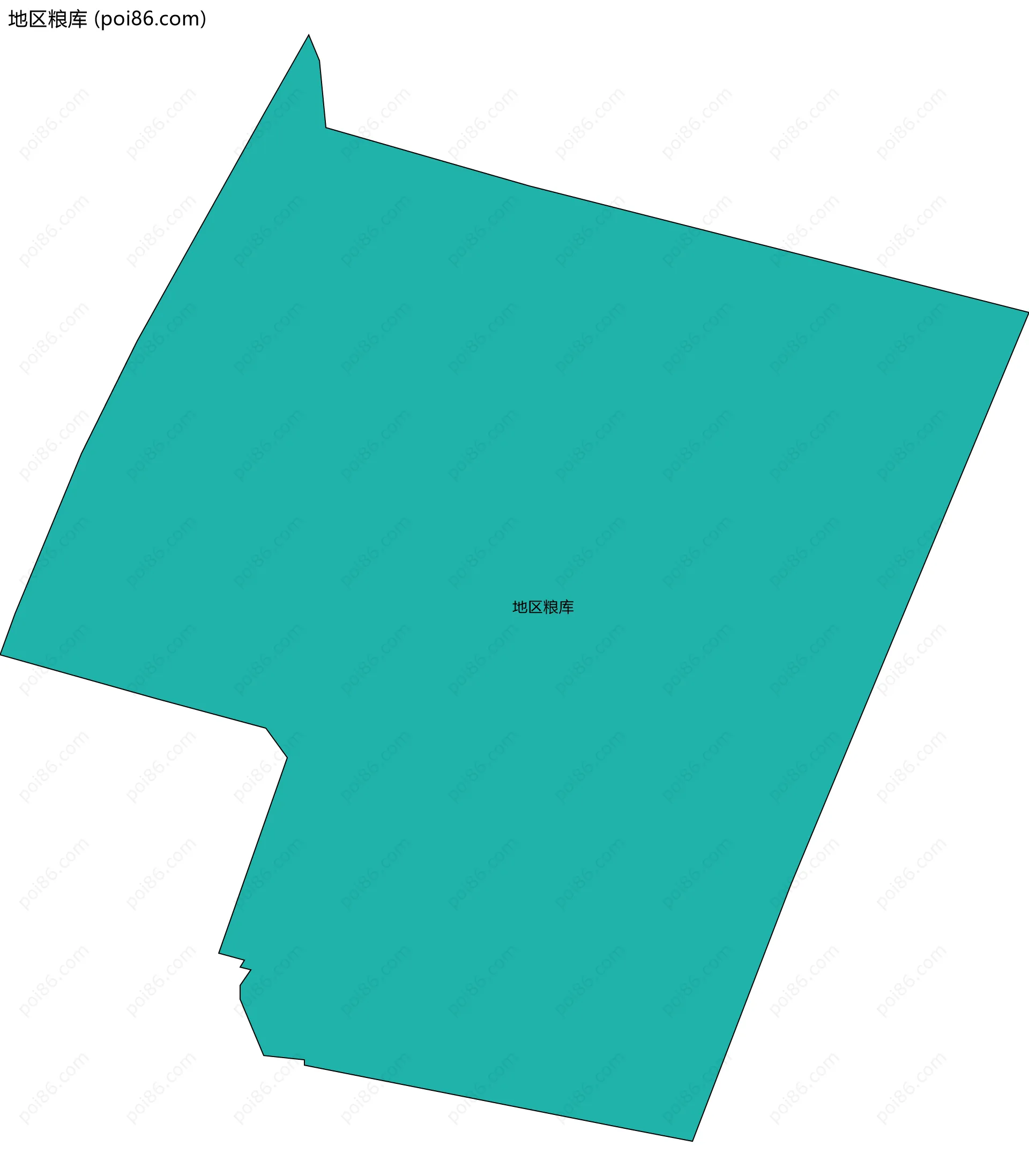 地区粮库边界地图