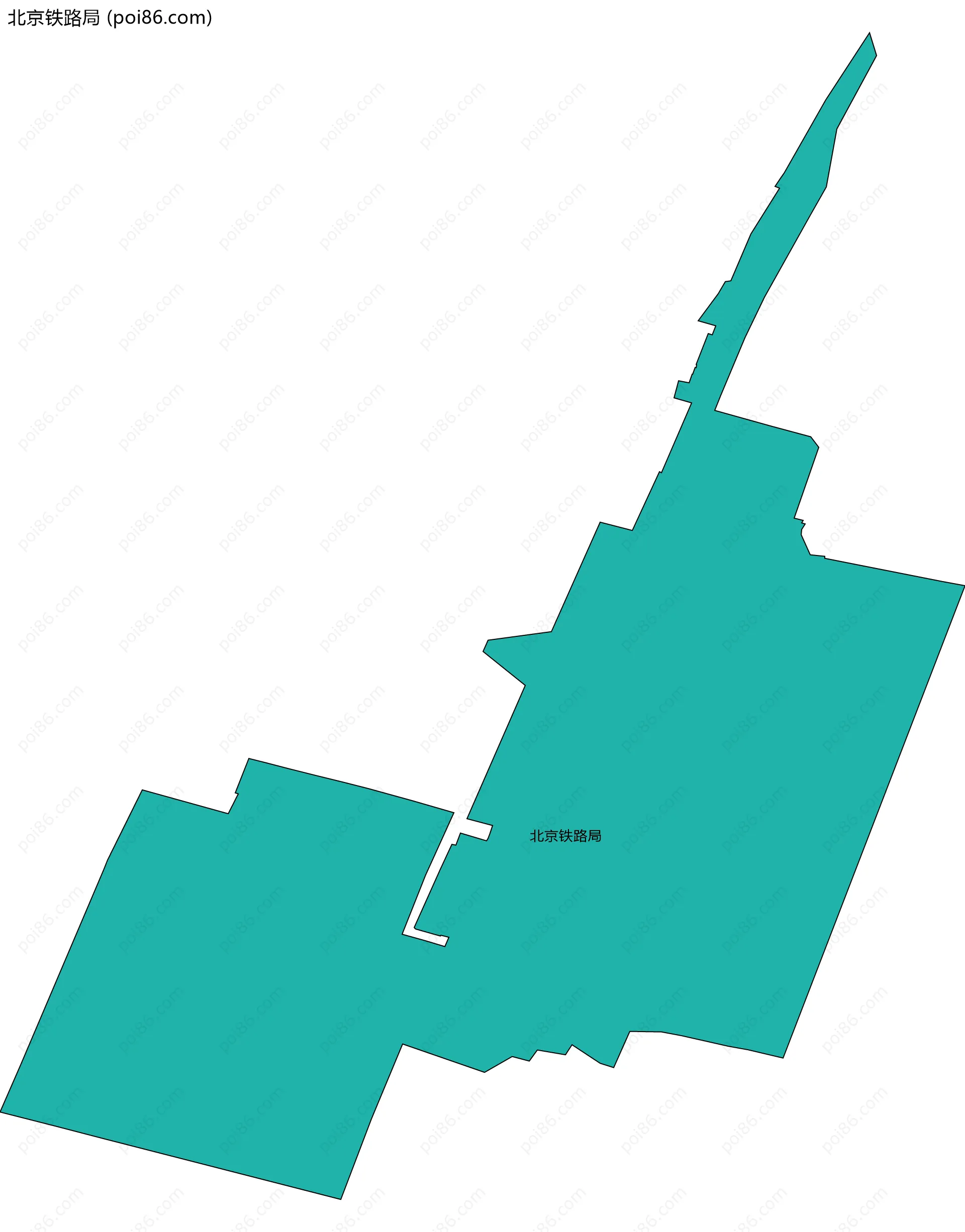 北京铁路局边界地图